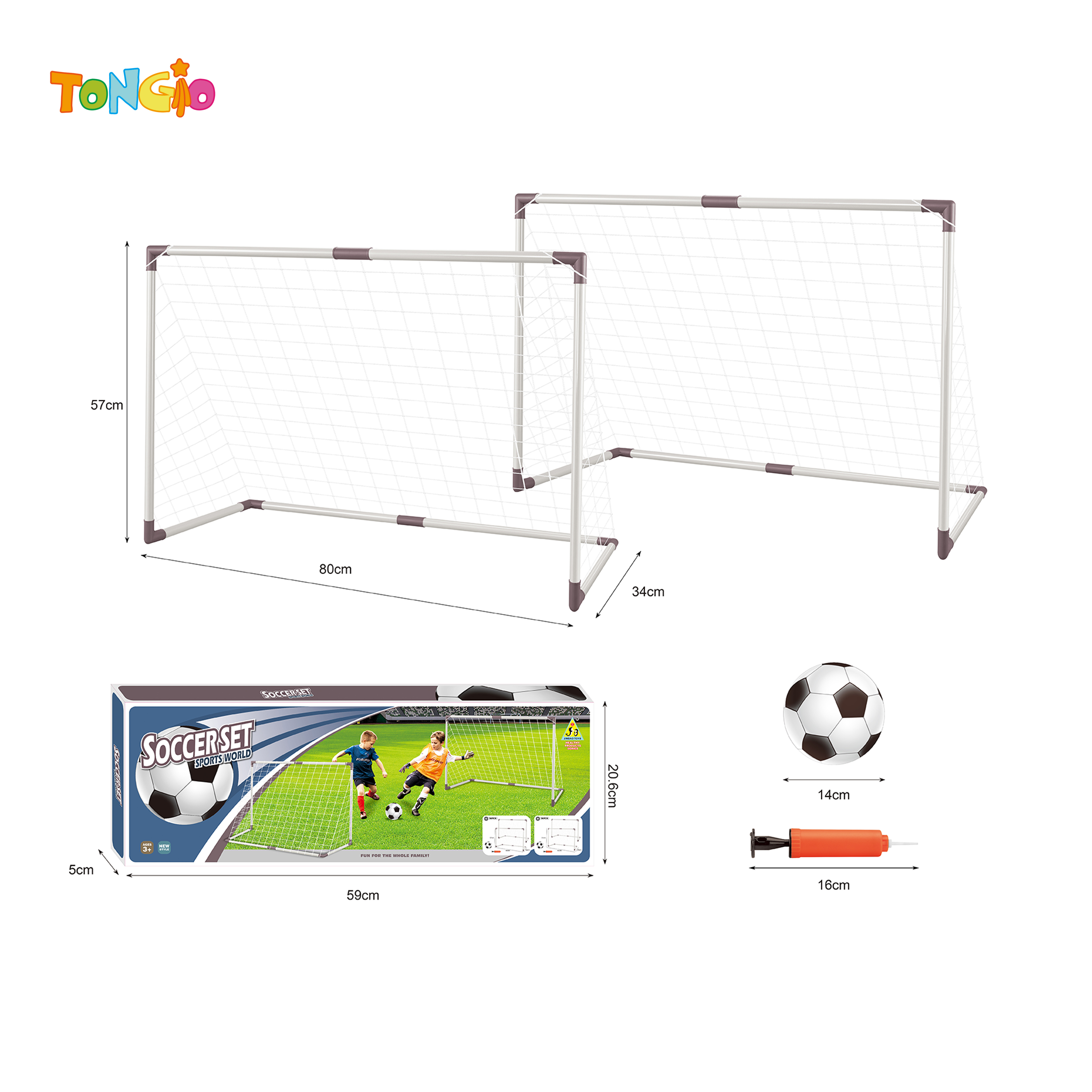 Double-door soccer goal set TT10256