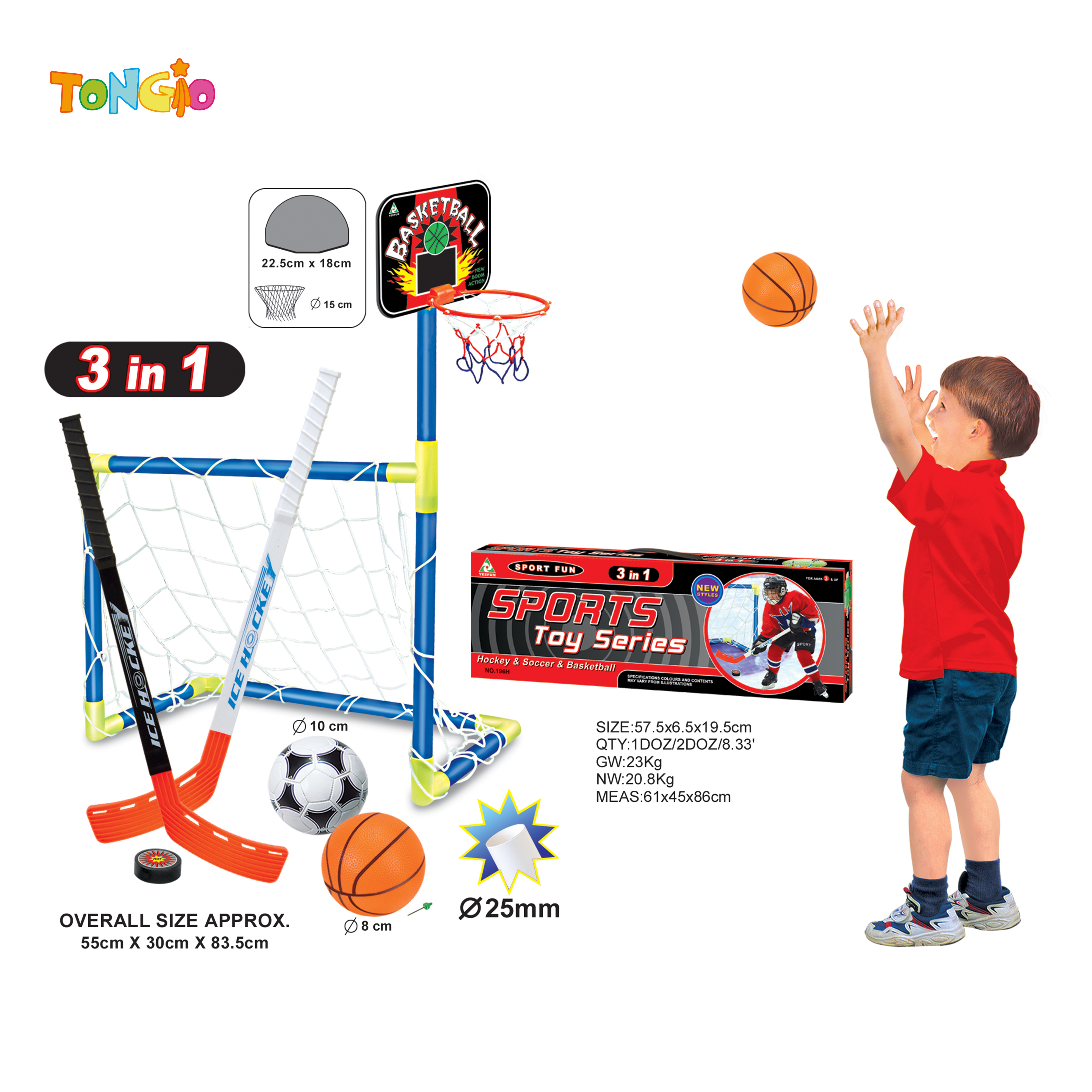 3 in1 Soccer,ice hockey and basketball TT10660