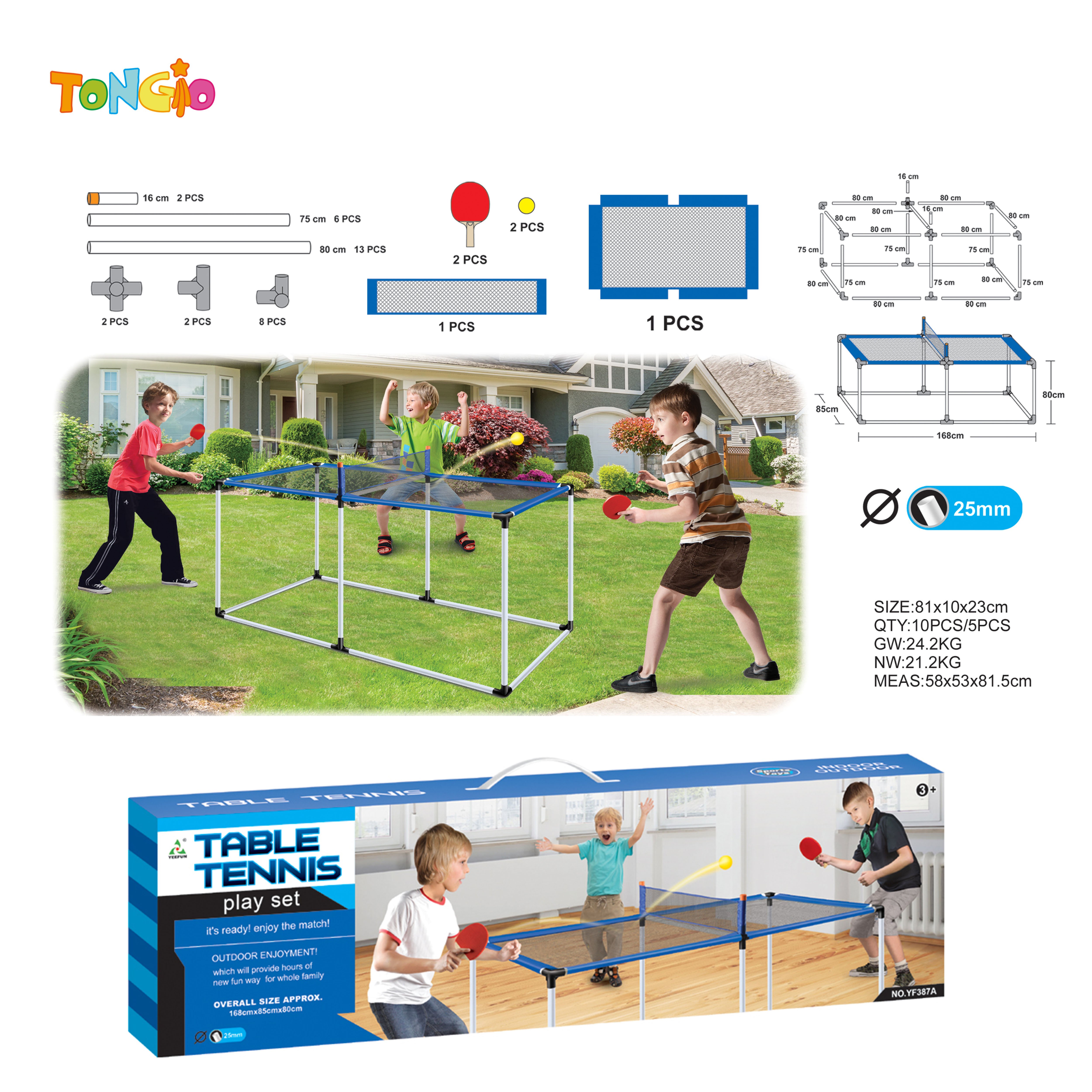 Table Tennis Table Set TT11140