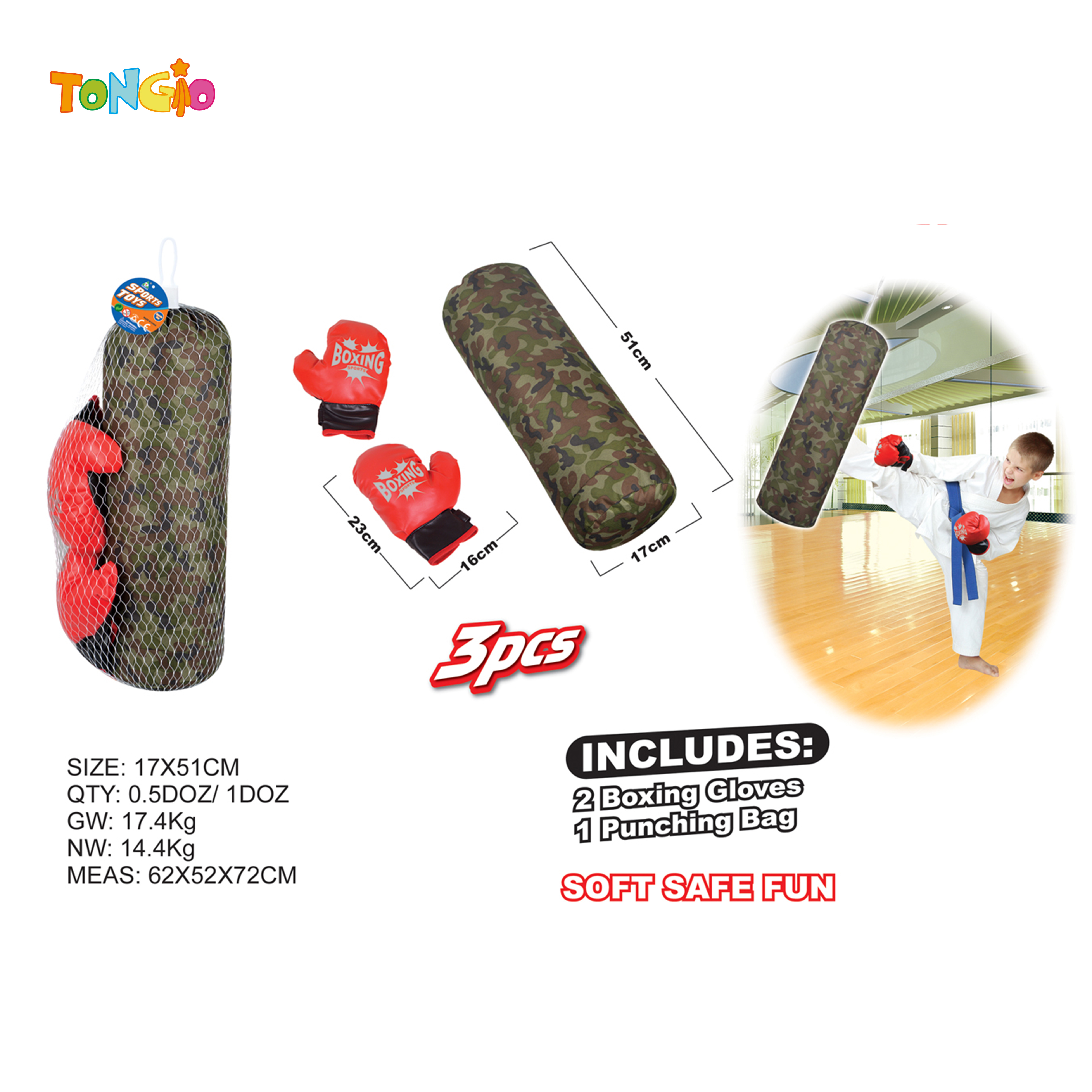 Camouflage boxing sandbag TT11187