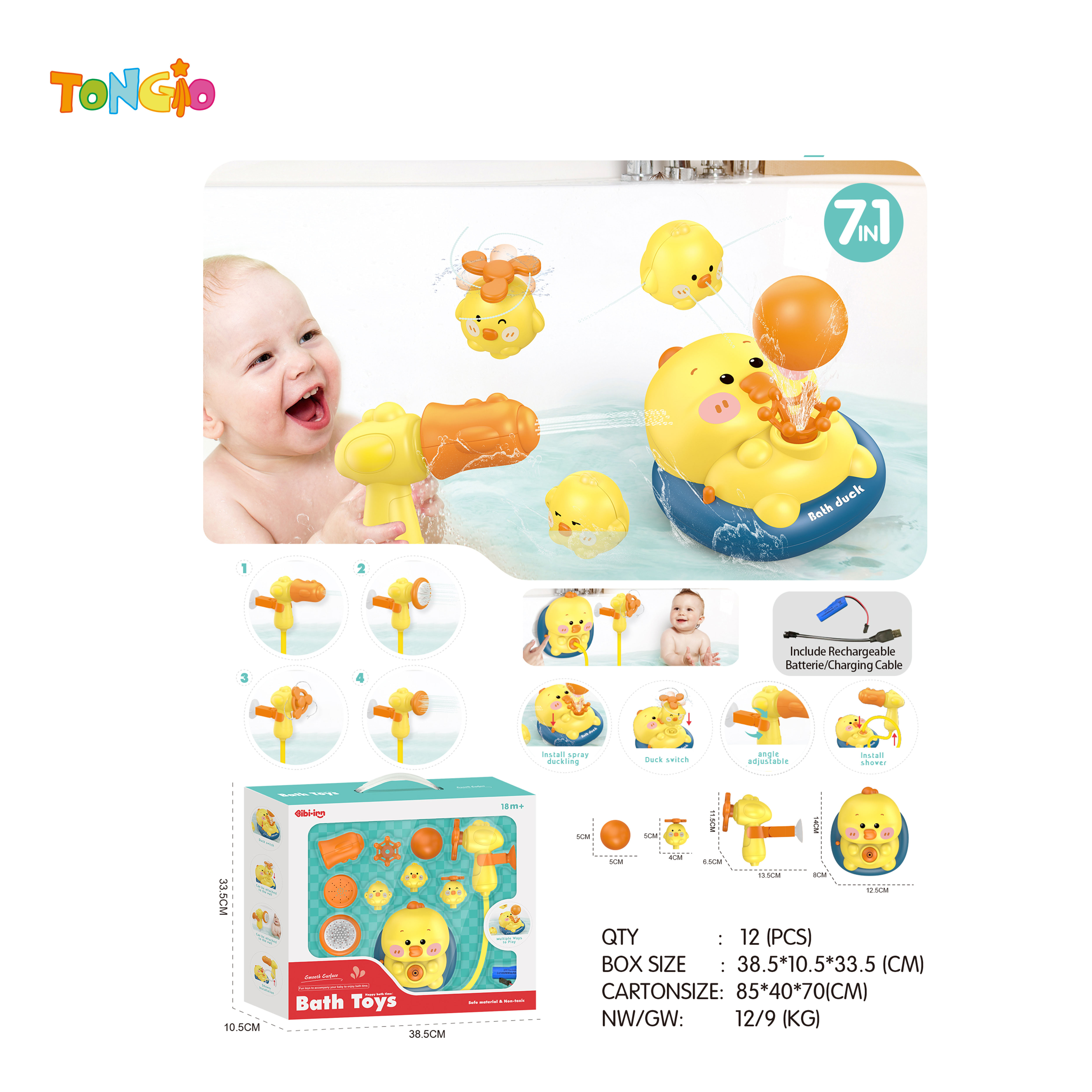 Watering duck + shower head TT10203