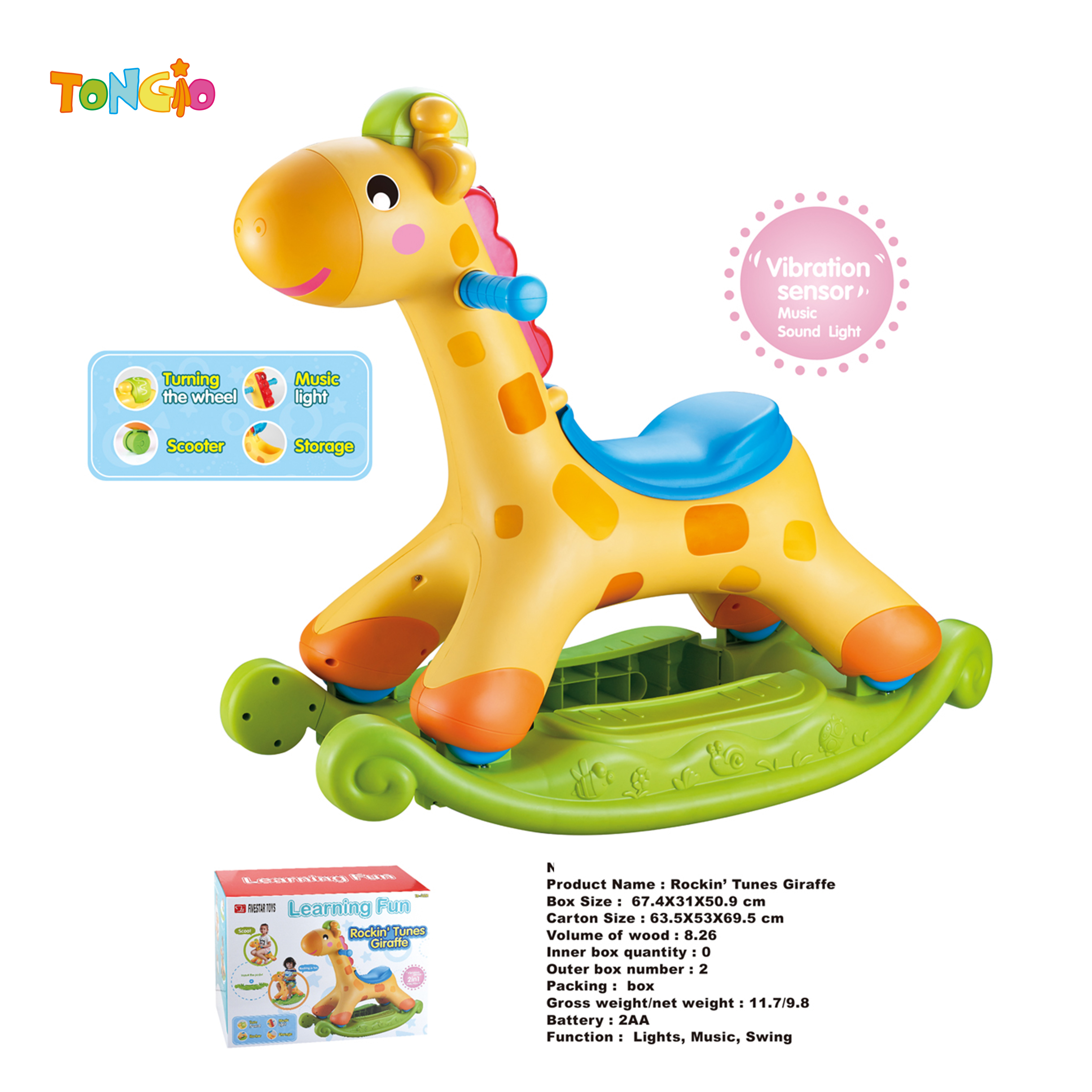 2 in 1 Giraffe TT12578