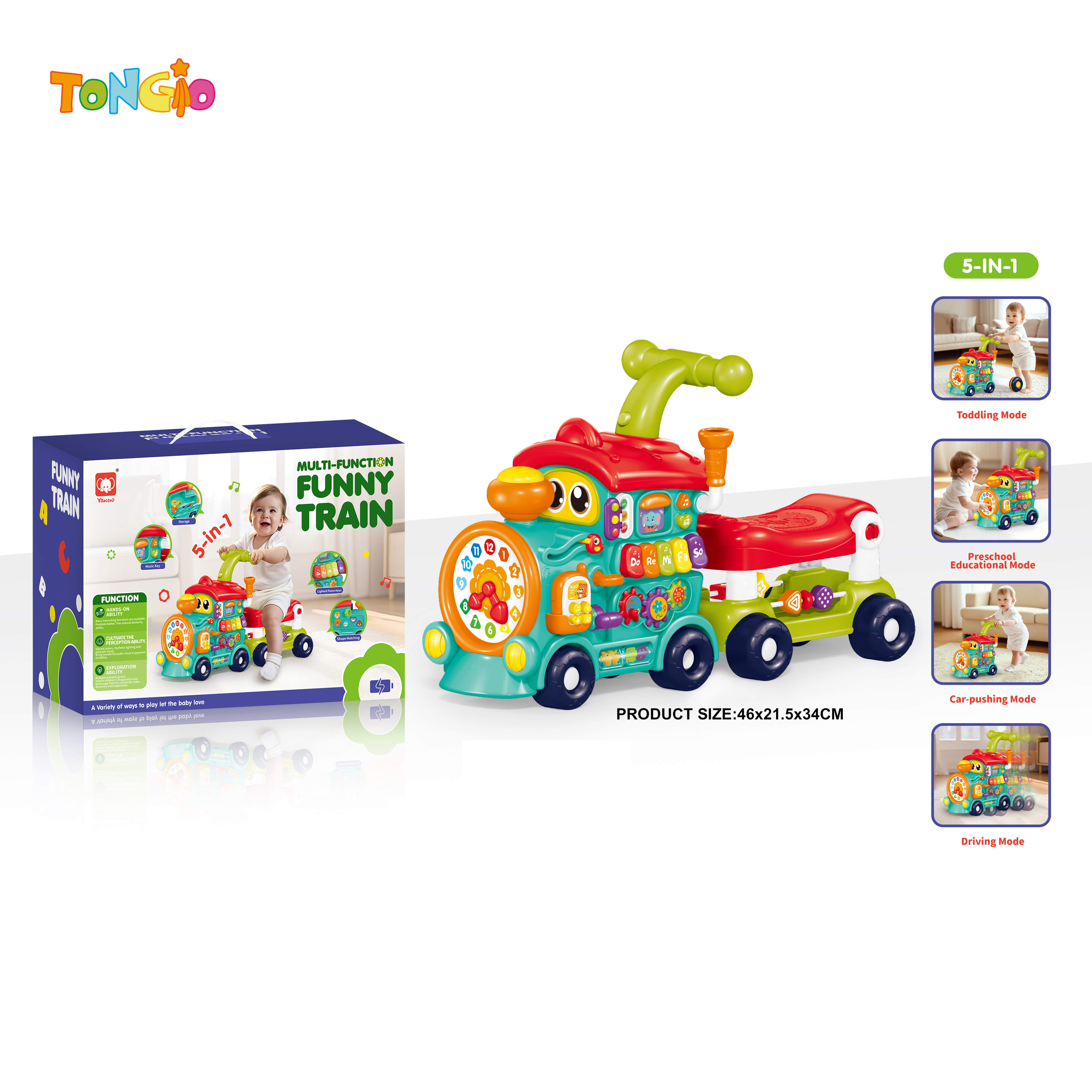 5 in 1 ride on car TT12703