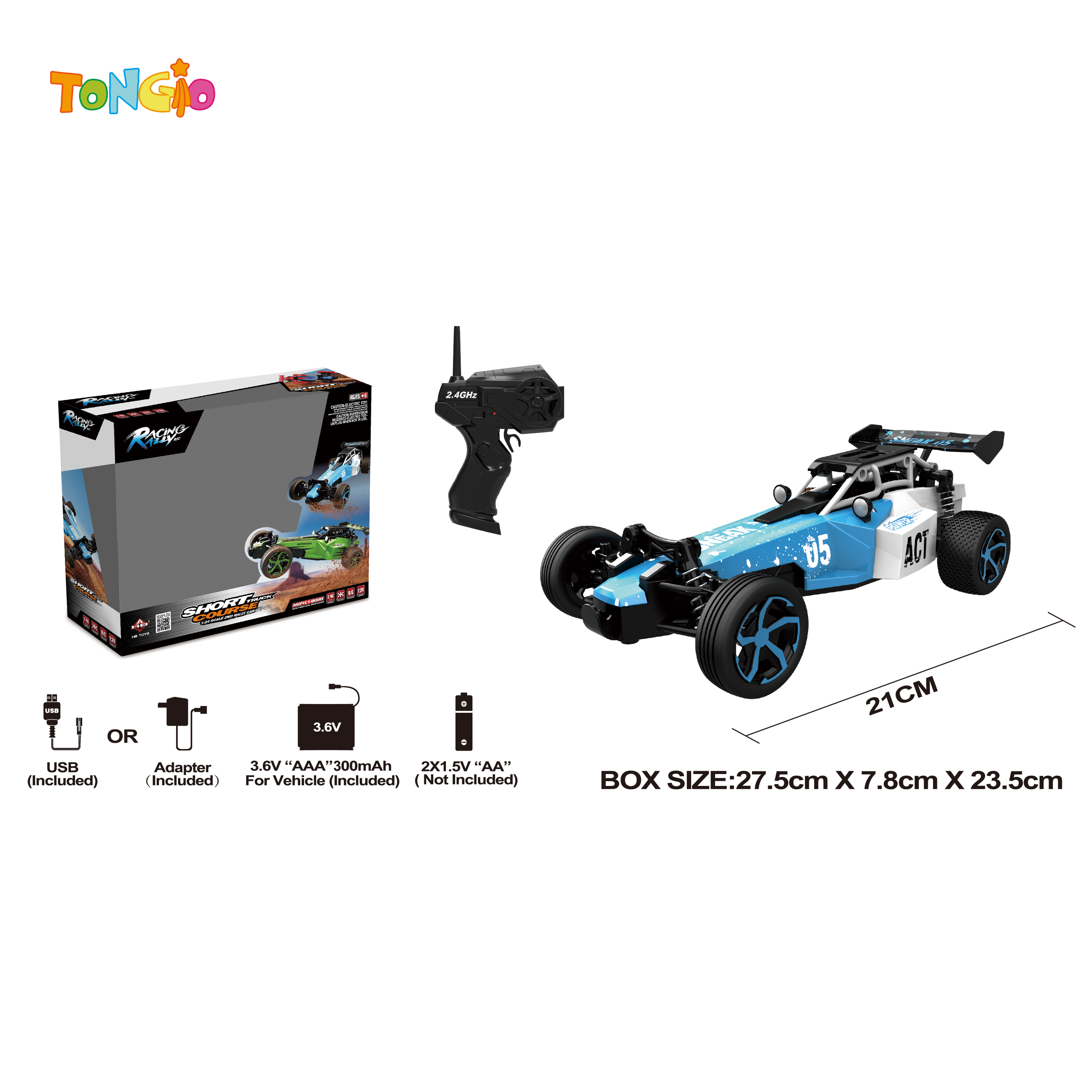 1:24 Two-wheel drive off-road racing car TT14938