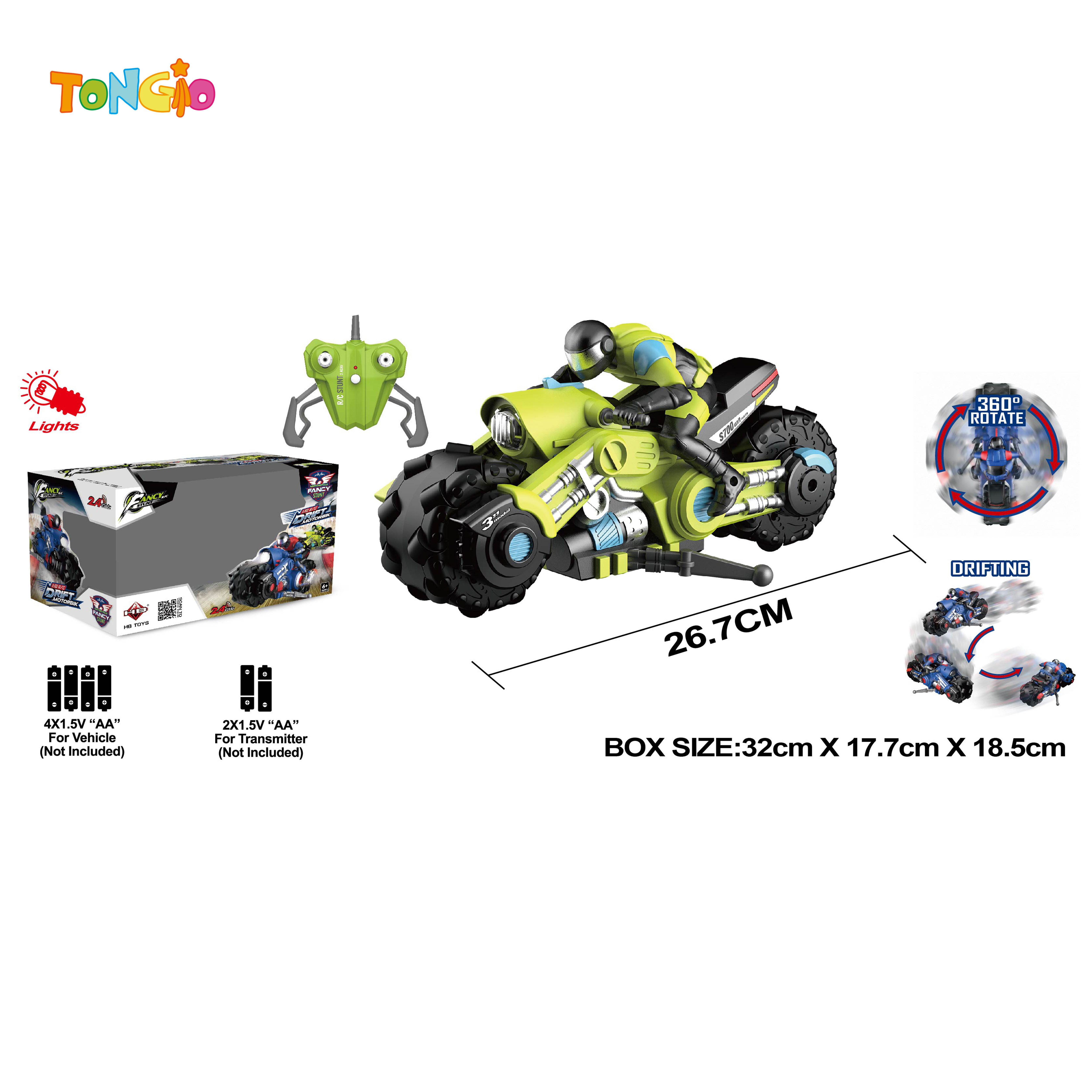 1:10 McNaught wheel drift motorcycle TT14934