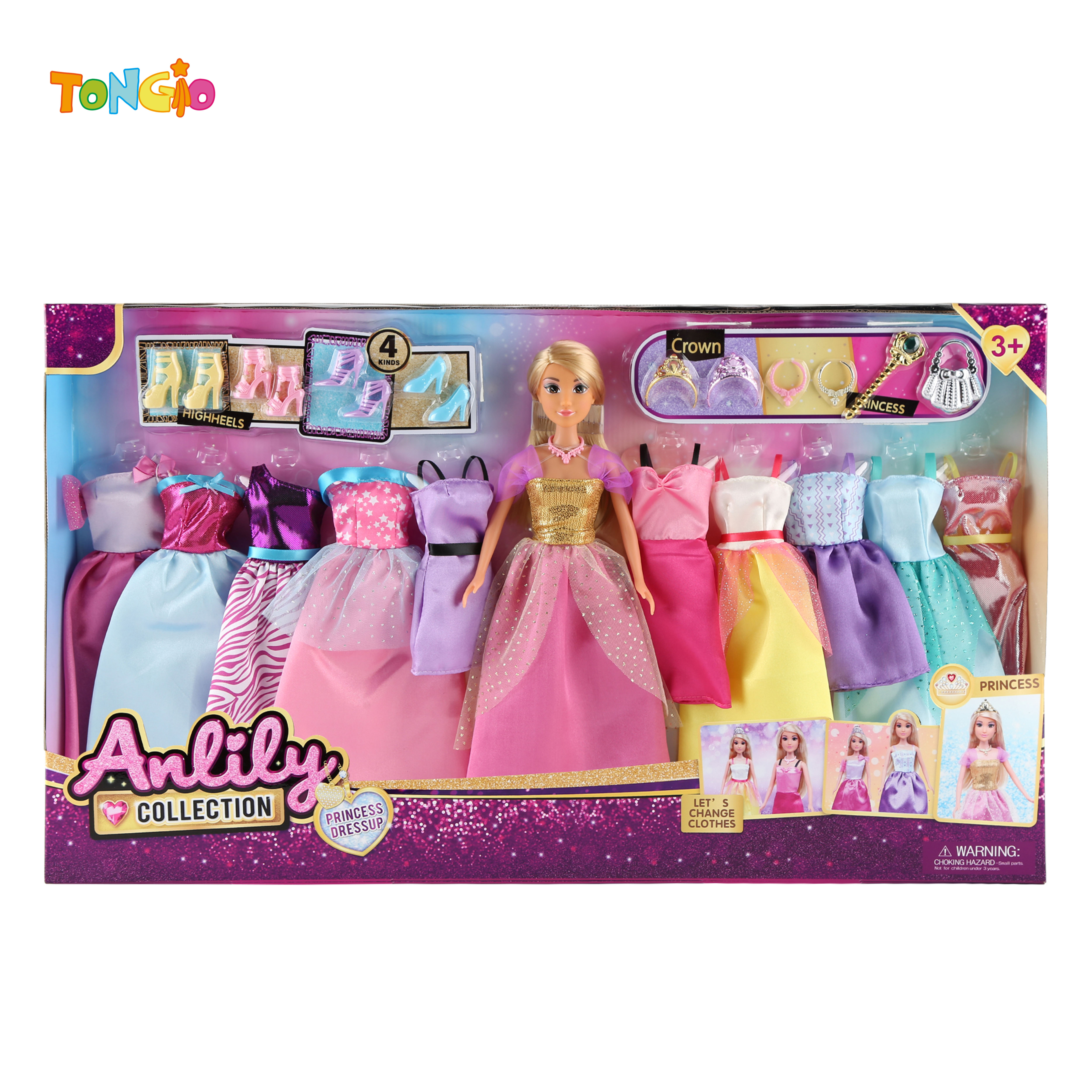 11.5 Inch Solid Body Doll(brown skin) TT15079