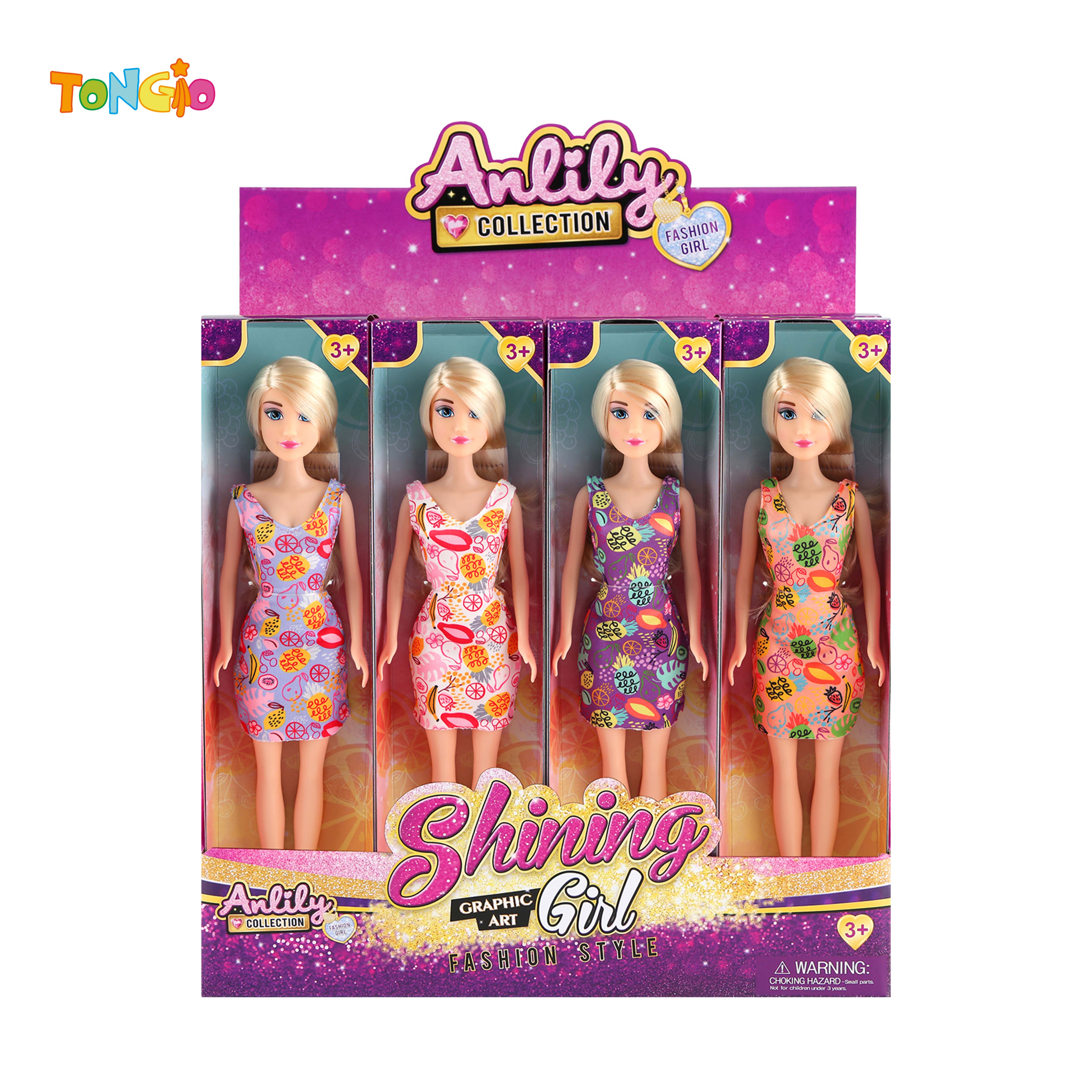 11.5 Inch Solid Body Doll(White fair skin) TT15198