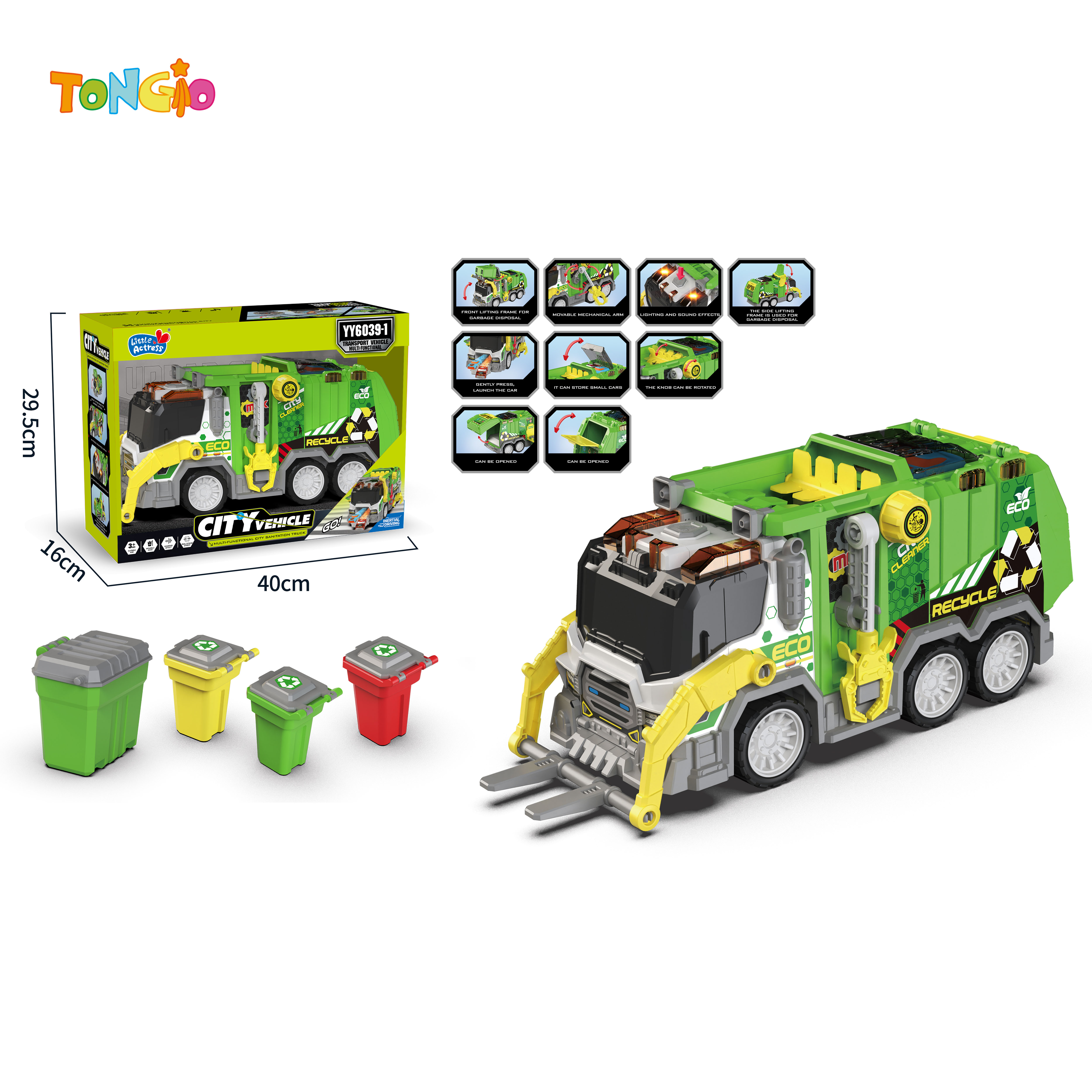 Inertia Sanitation Truck with Light & Sound TT17794