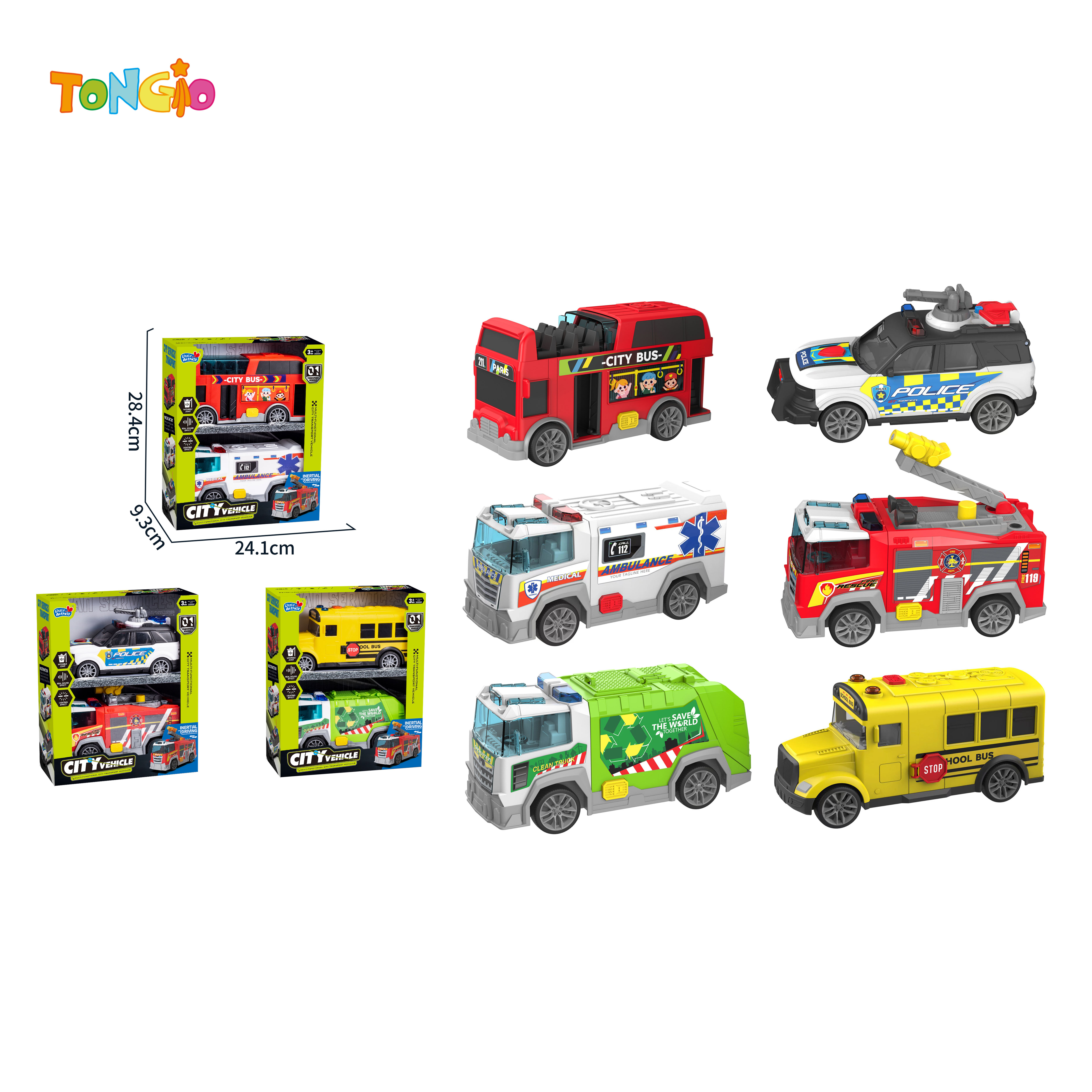 City Inertia Car with Light & Sound TT17830