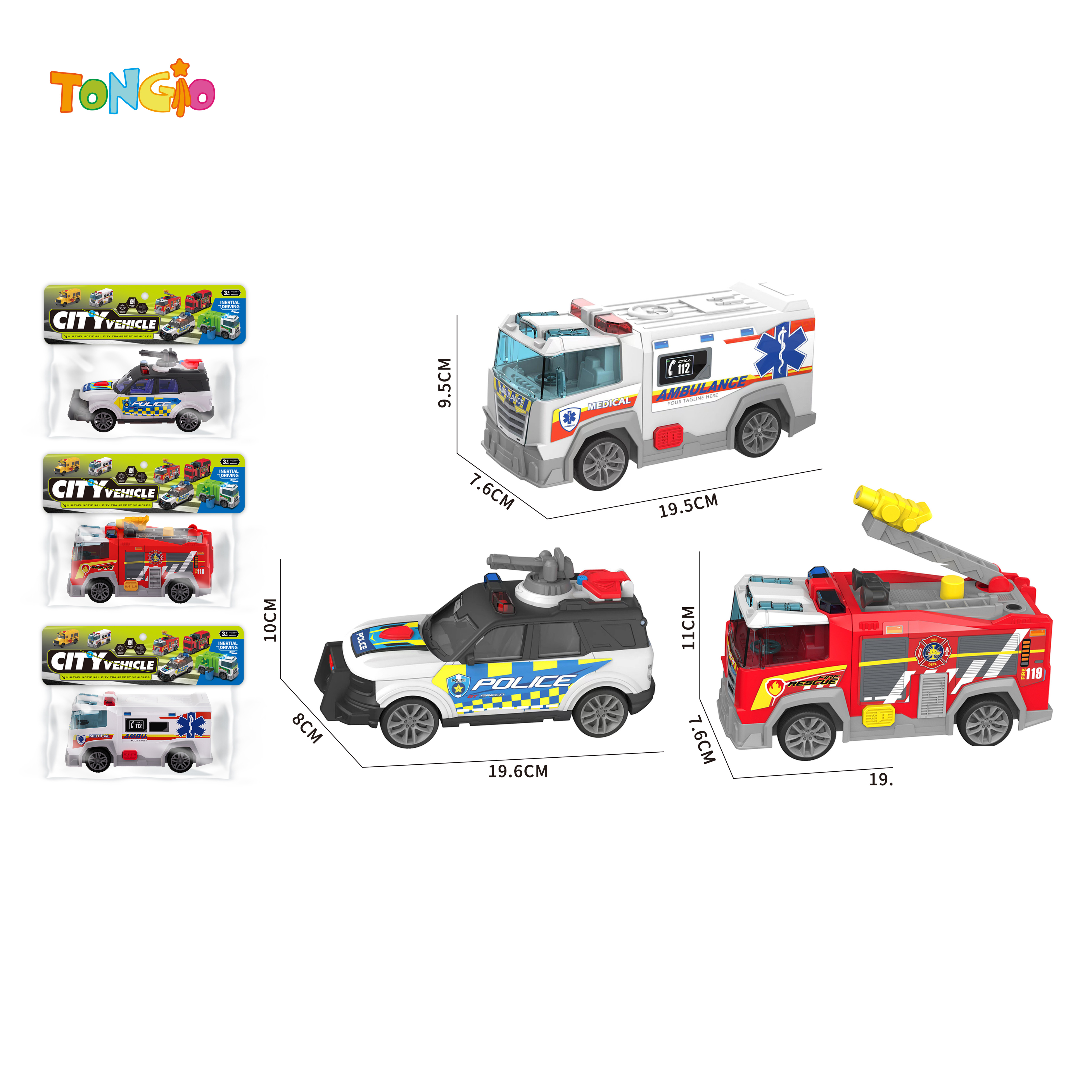 Inertia Car with Light & Sound TT17836