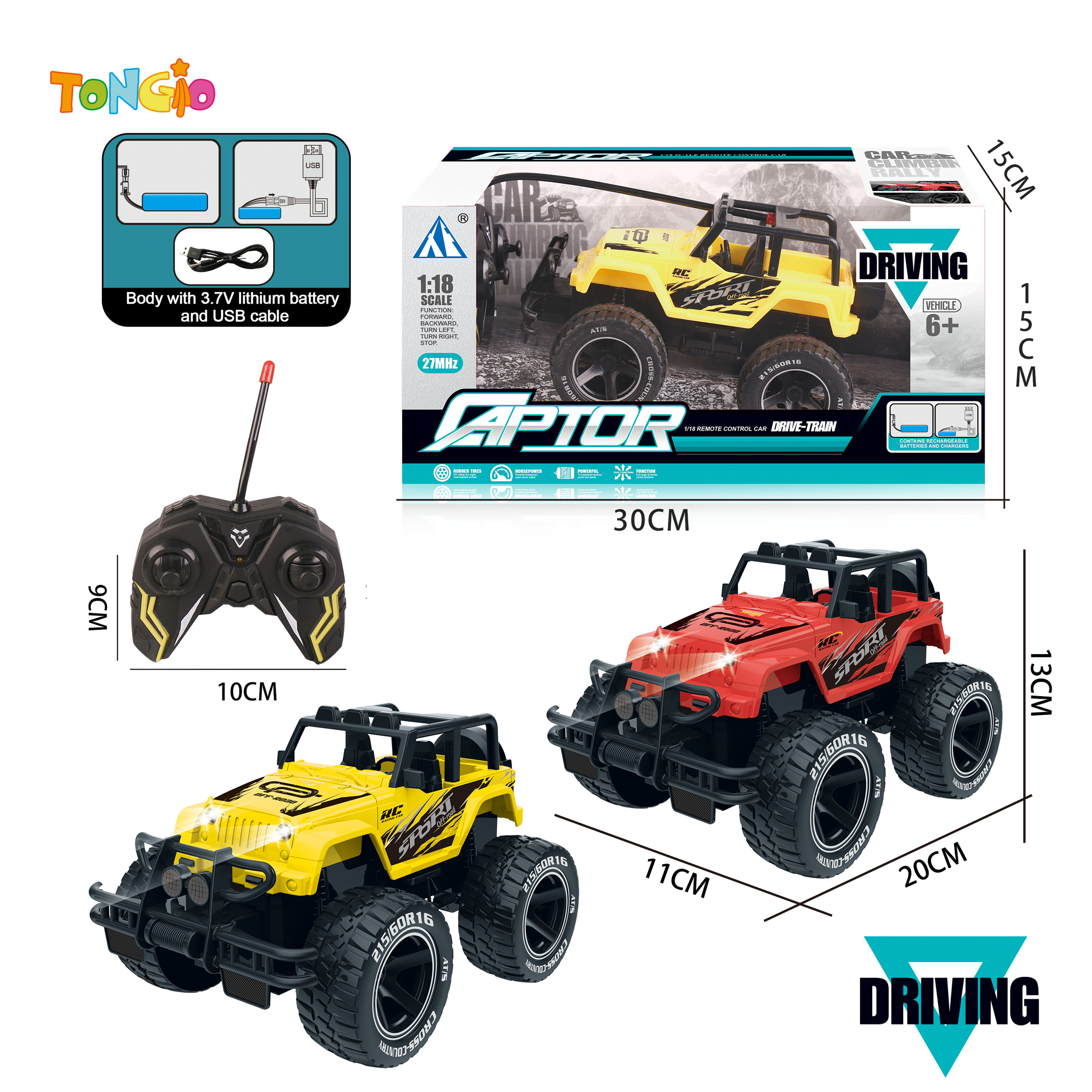 1:18 Remote control car TT17854