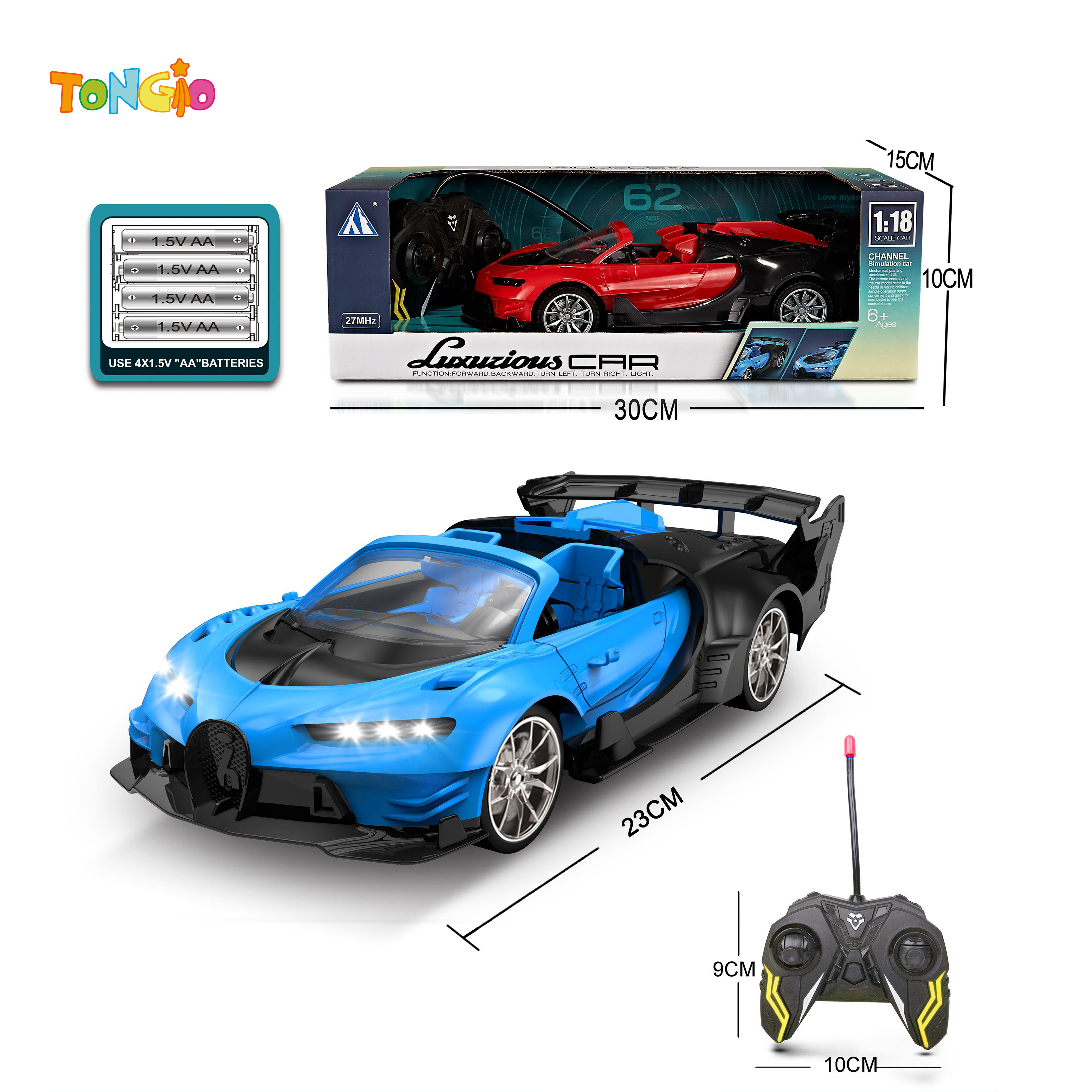 1:18 Remote control car TT17857
