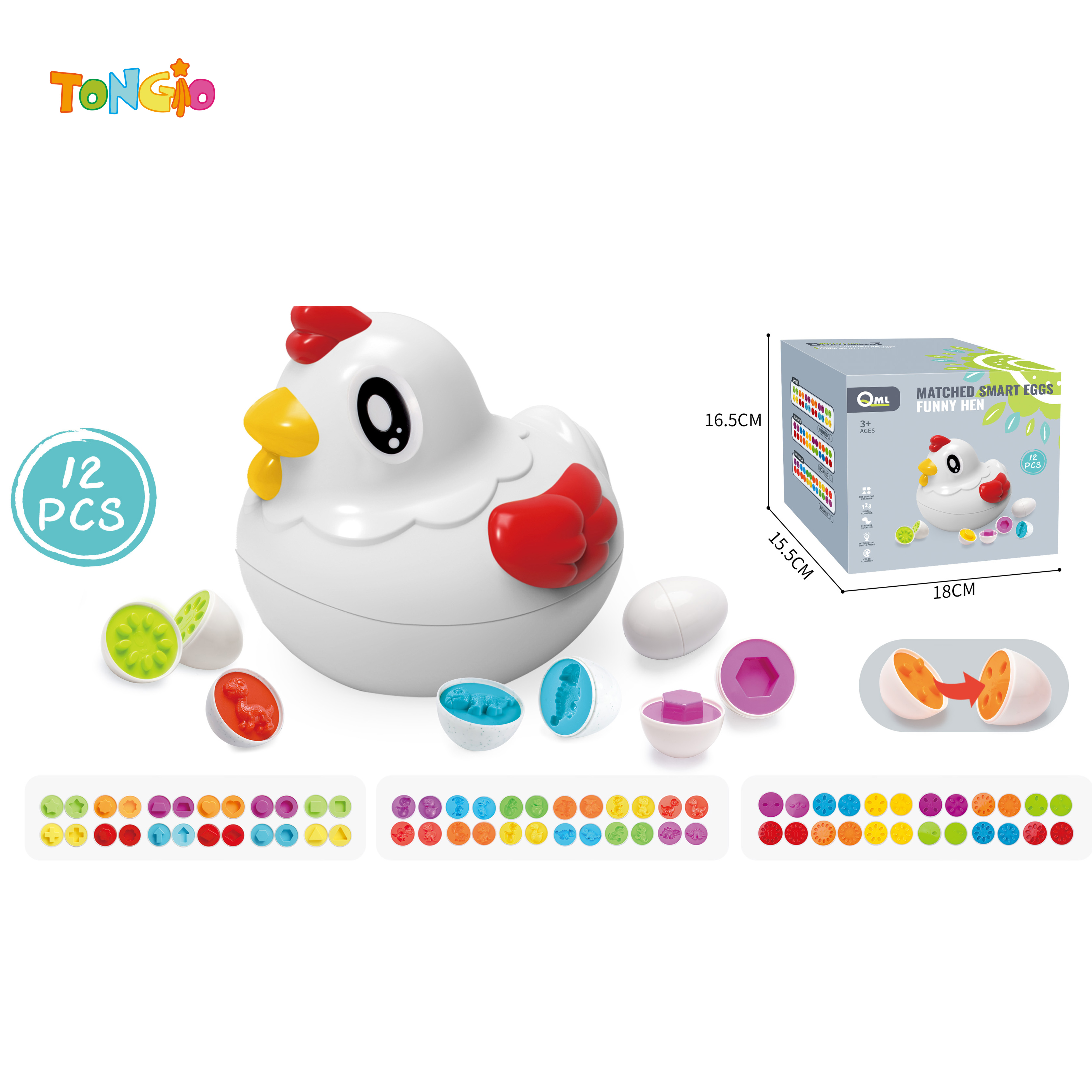 Hen Laying Eggs – Shape Matching Smart Egg TT18110