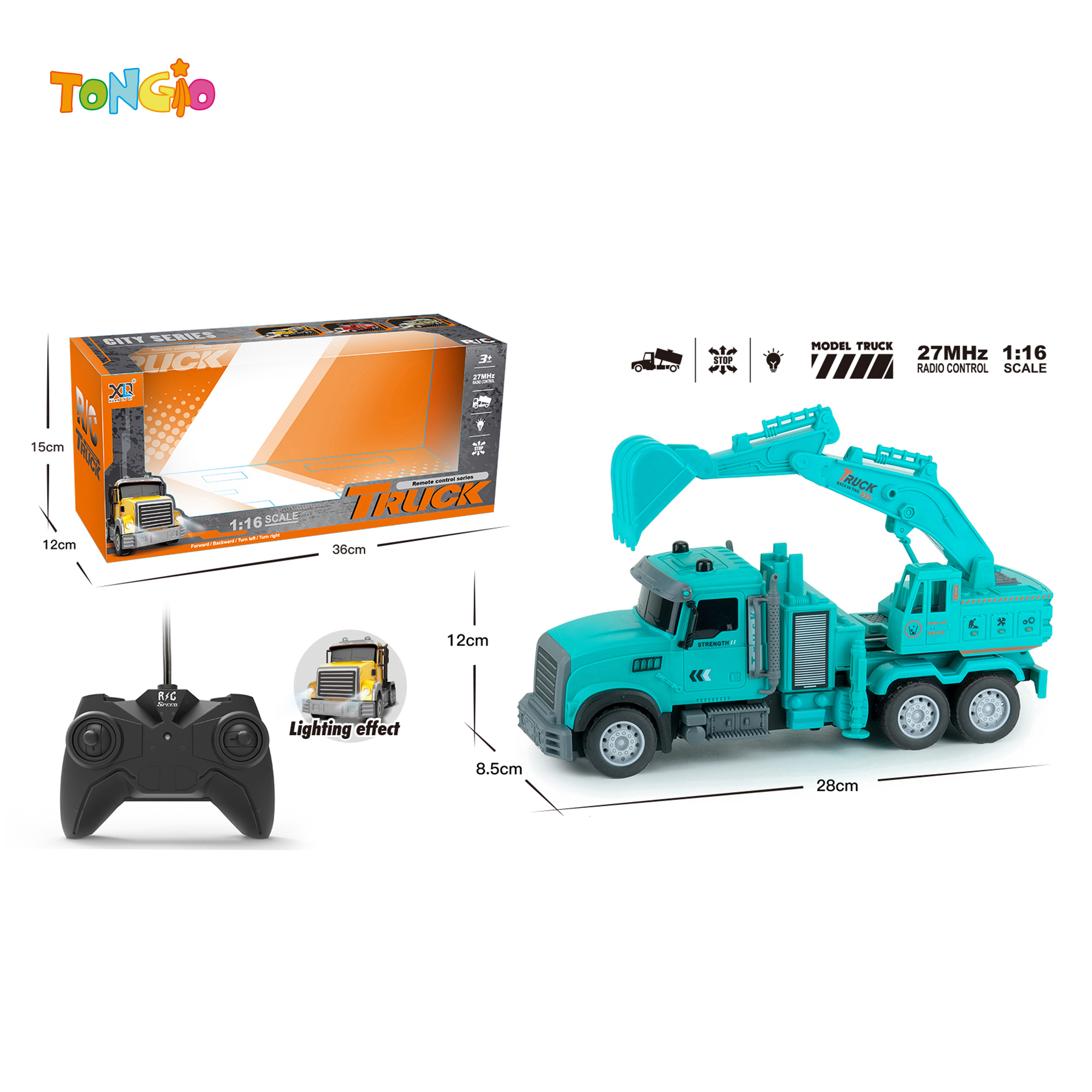 Blue excavator TT18205