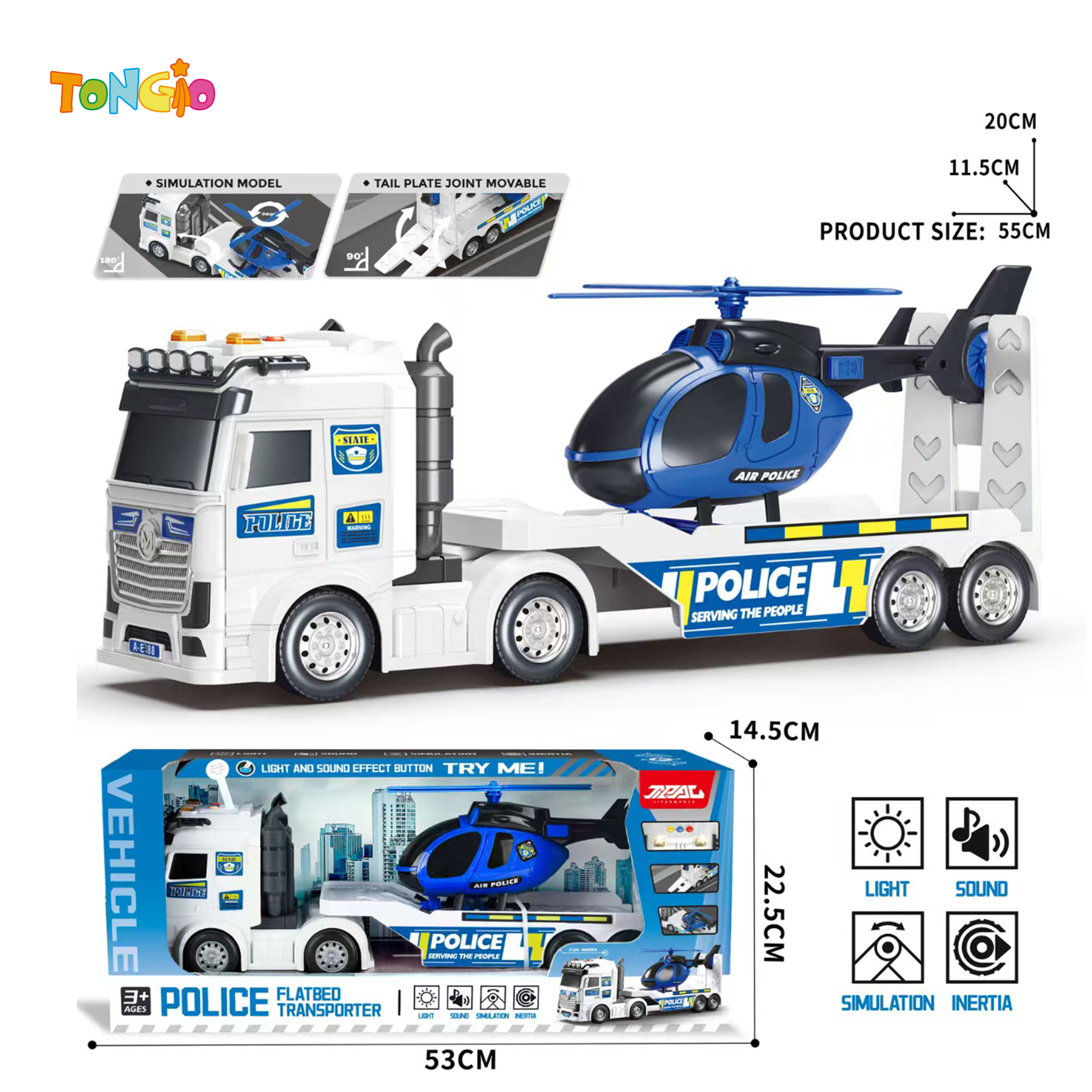 Inertia police tablet transport vehicle TT19600