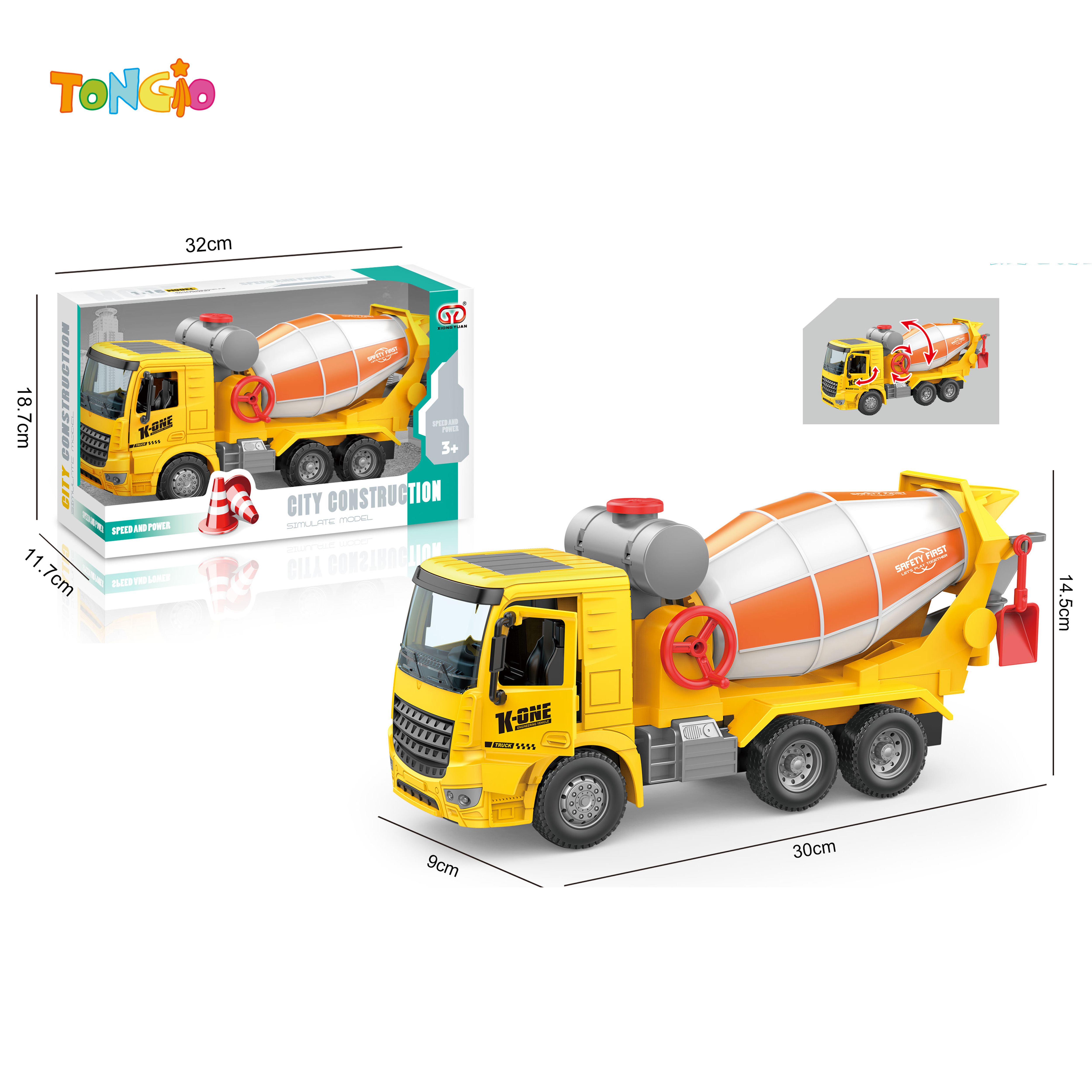 Inertia-operated cement truck TT20097