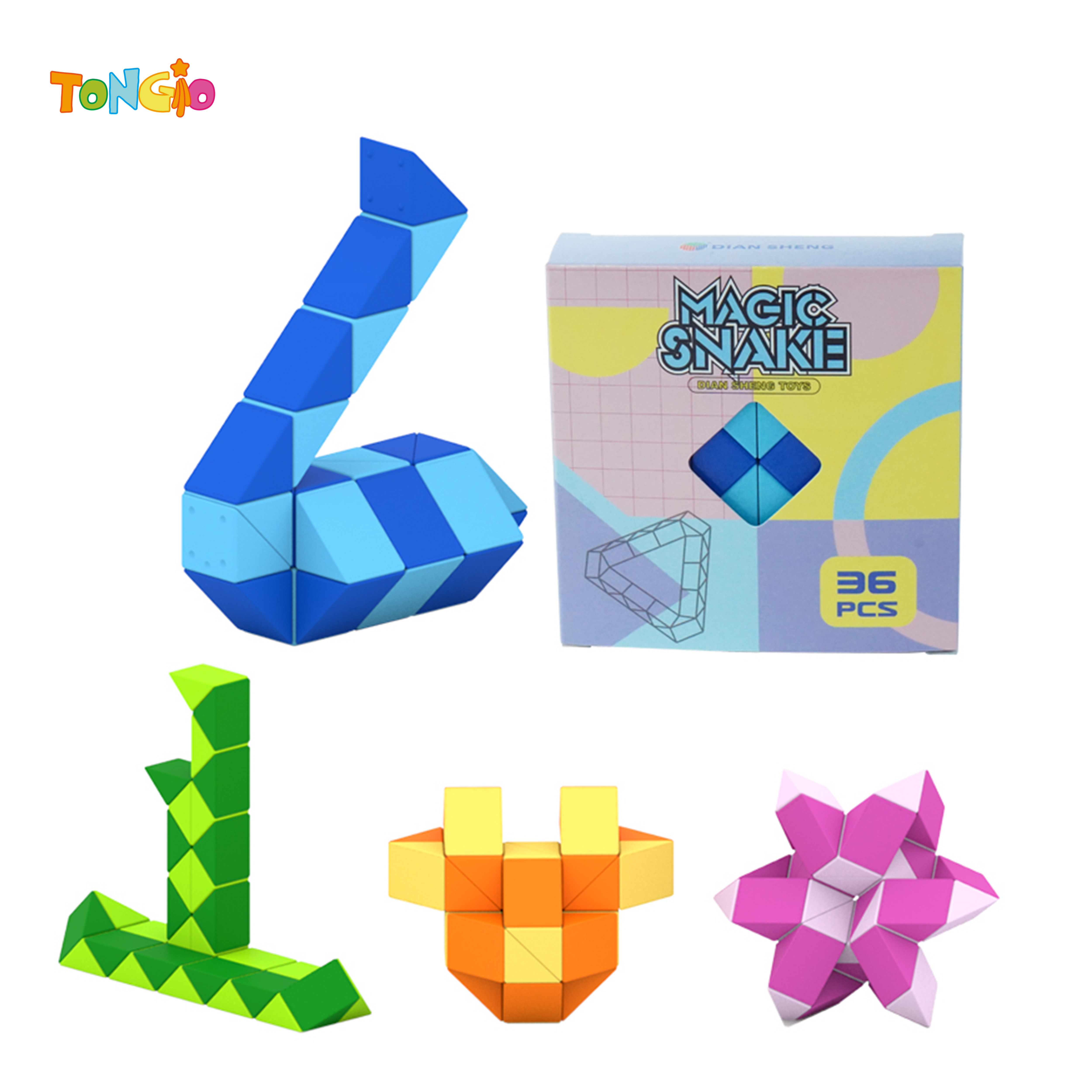 Colorful 36-segment magic ruler TT20175
