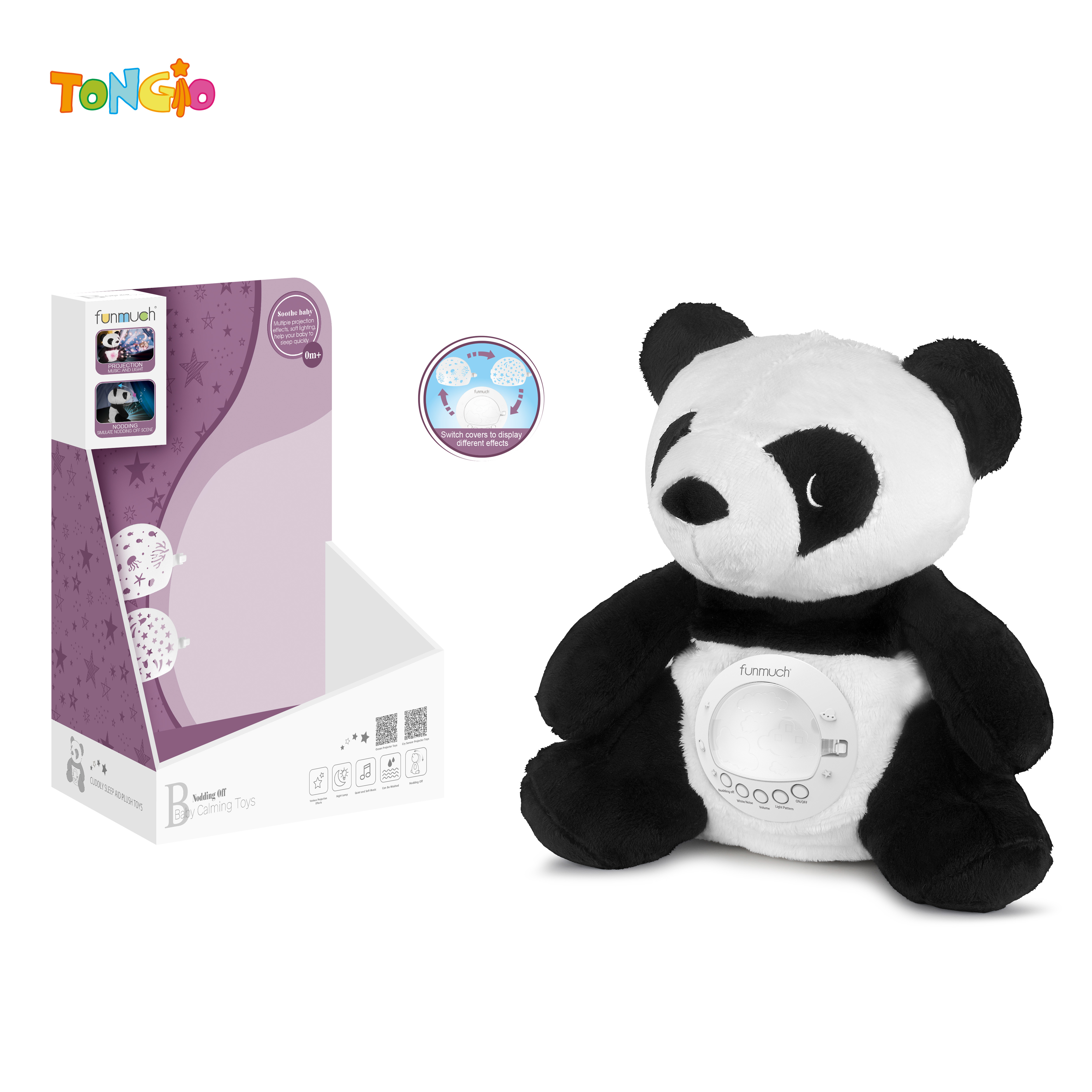 Soothing Night Light & Projection Doll (Panda) TT20274