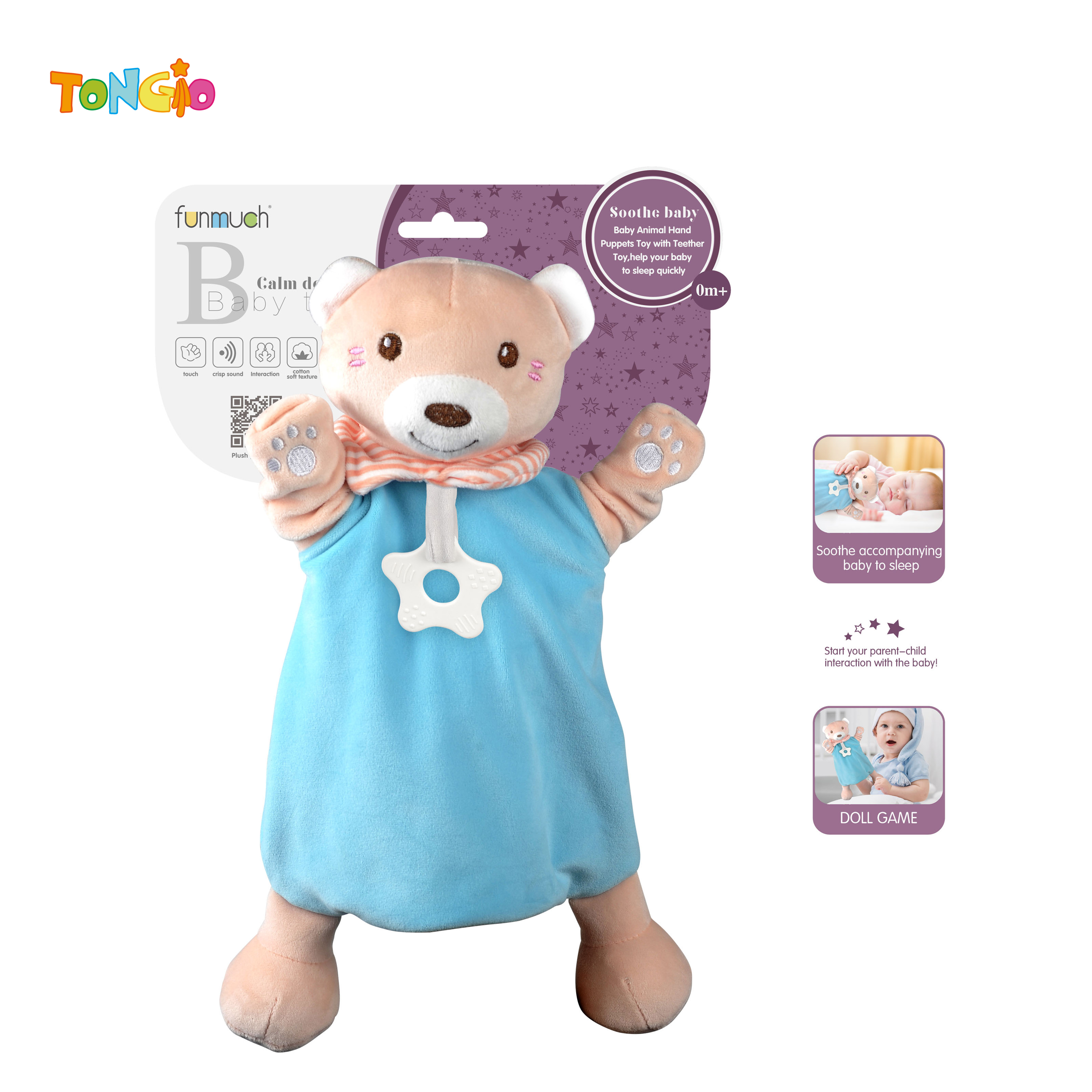Comforting hand puppet bear TT20340