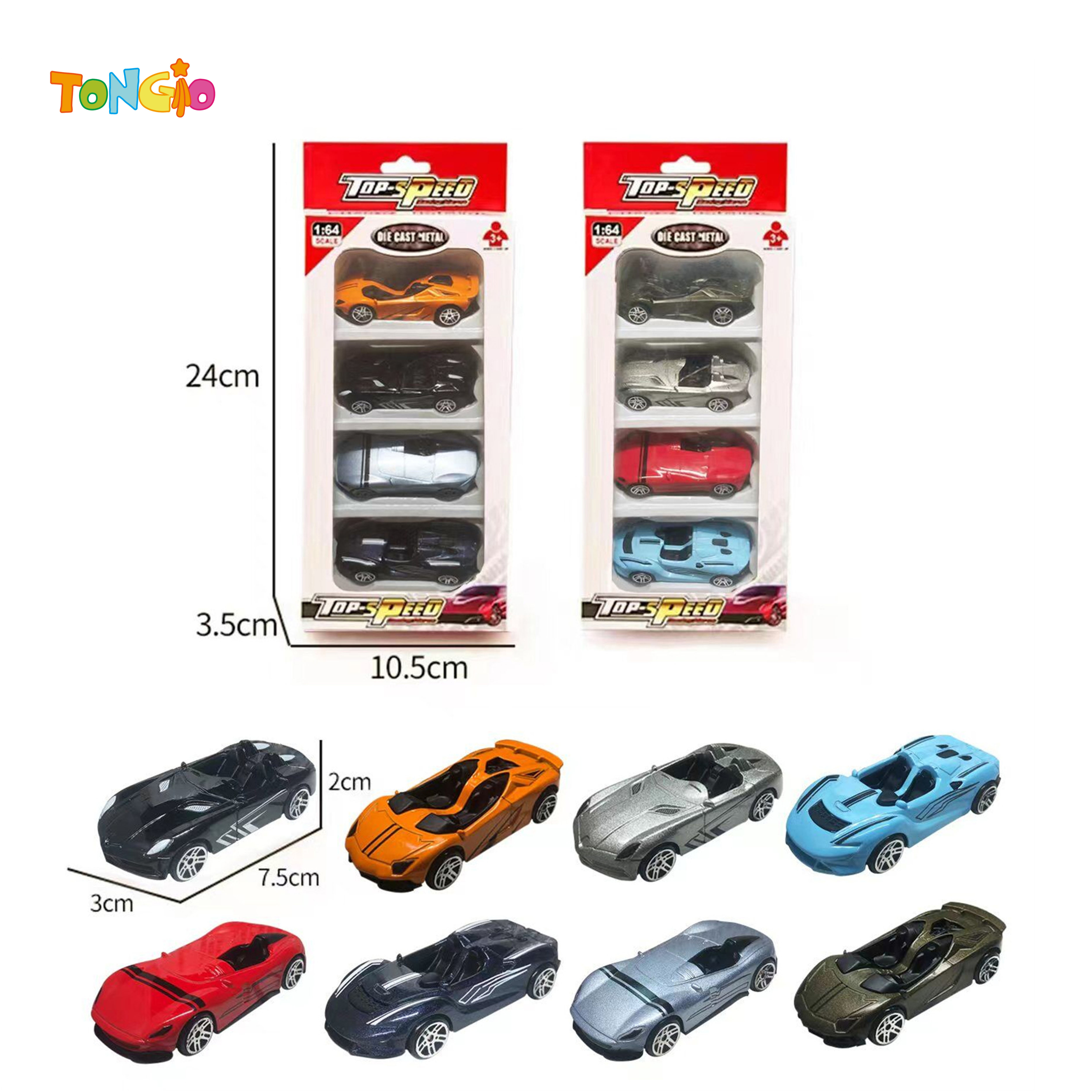1:64 Scale Die-Cast Convertible Cruiser TT20434