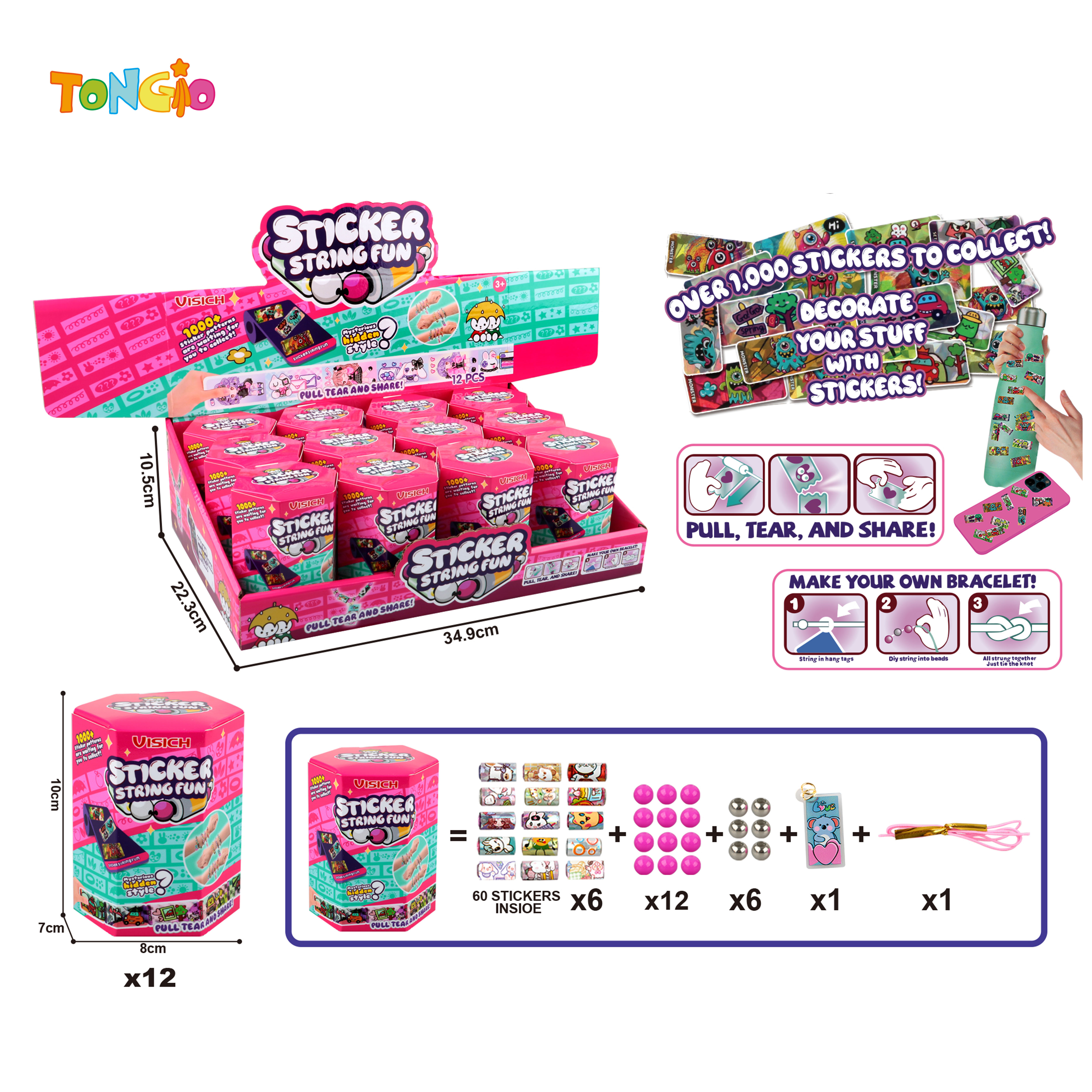 Sticky beads (60PCS) TT20886