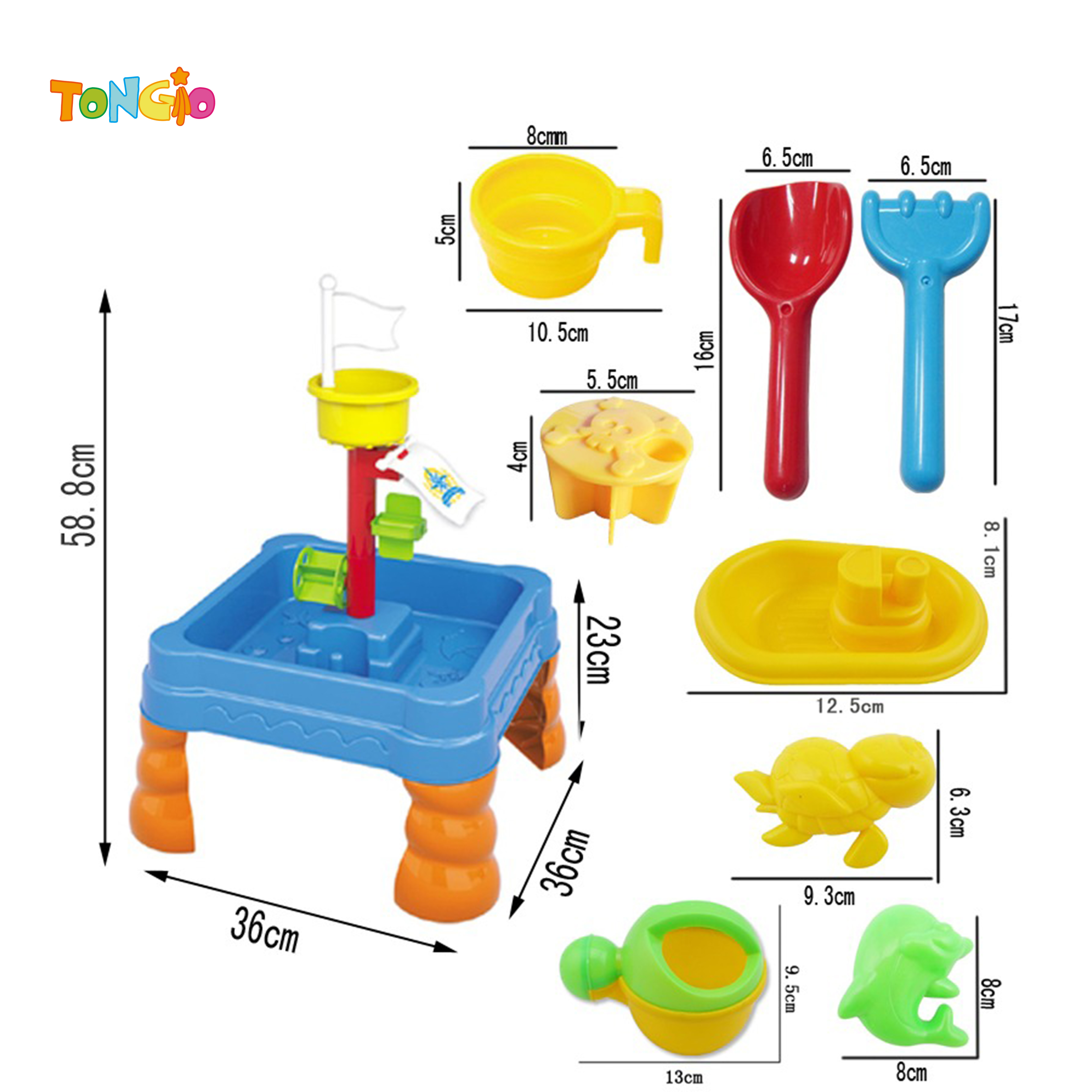 Square beach table TT21237