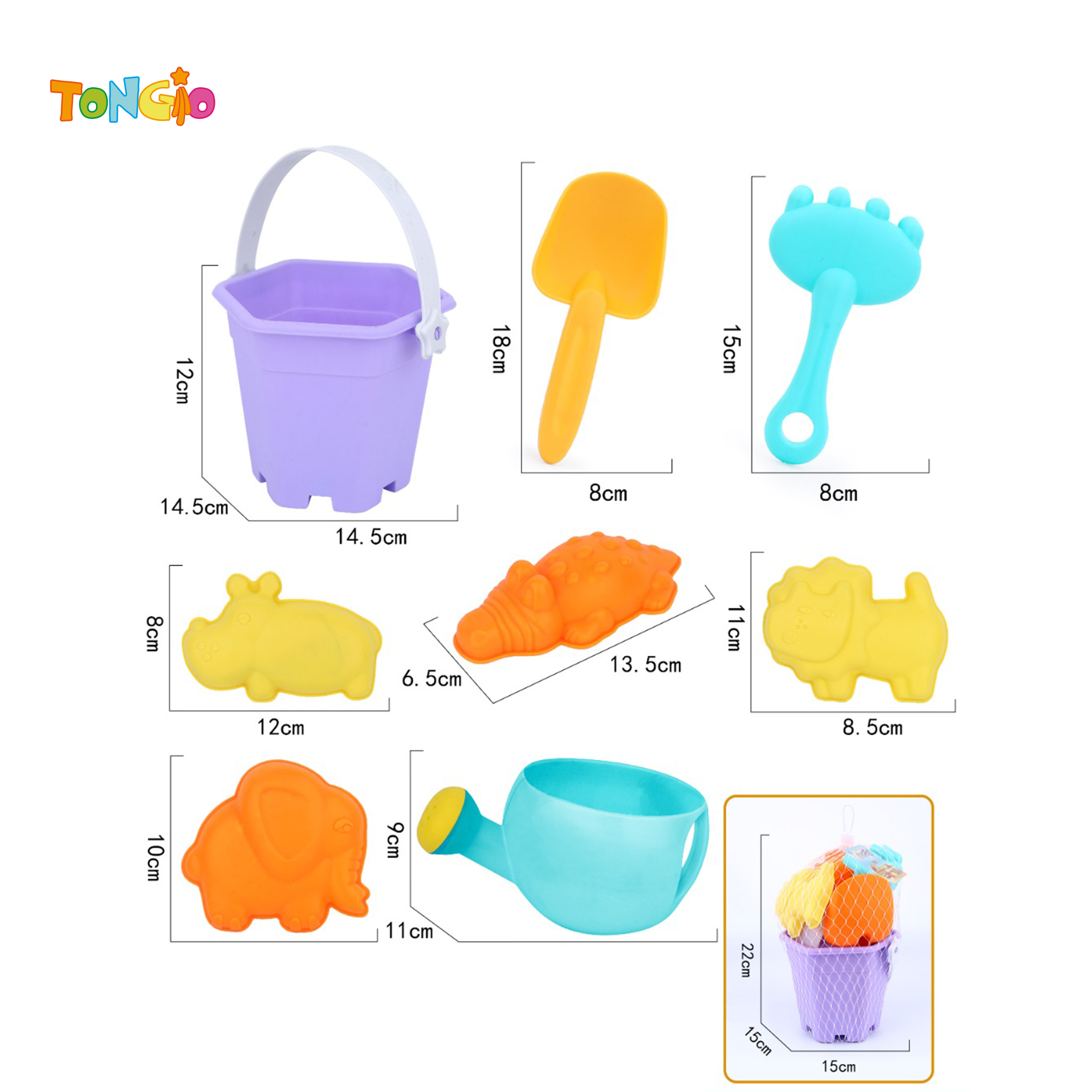 8PCS beach bucket set TT21240
