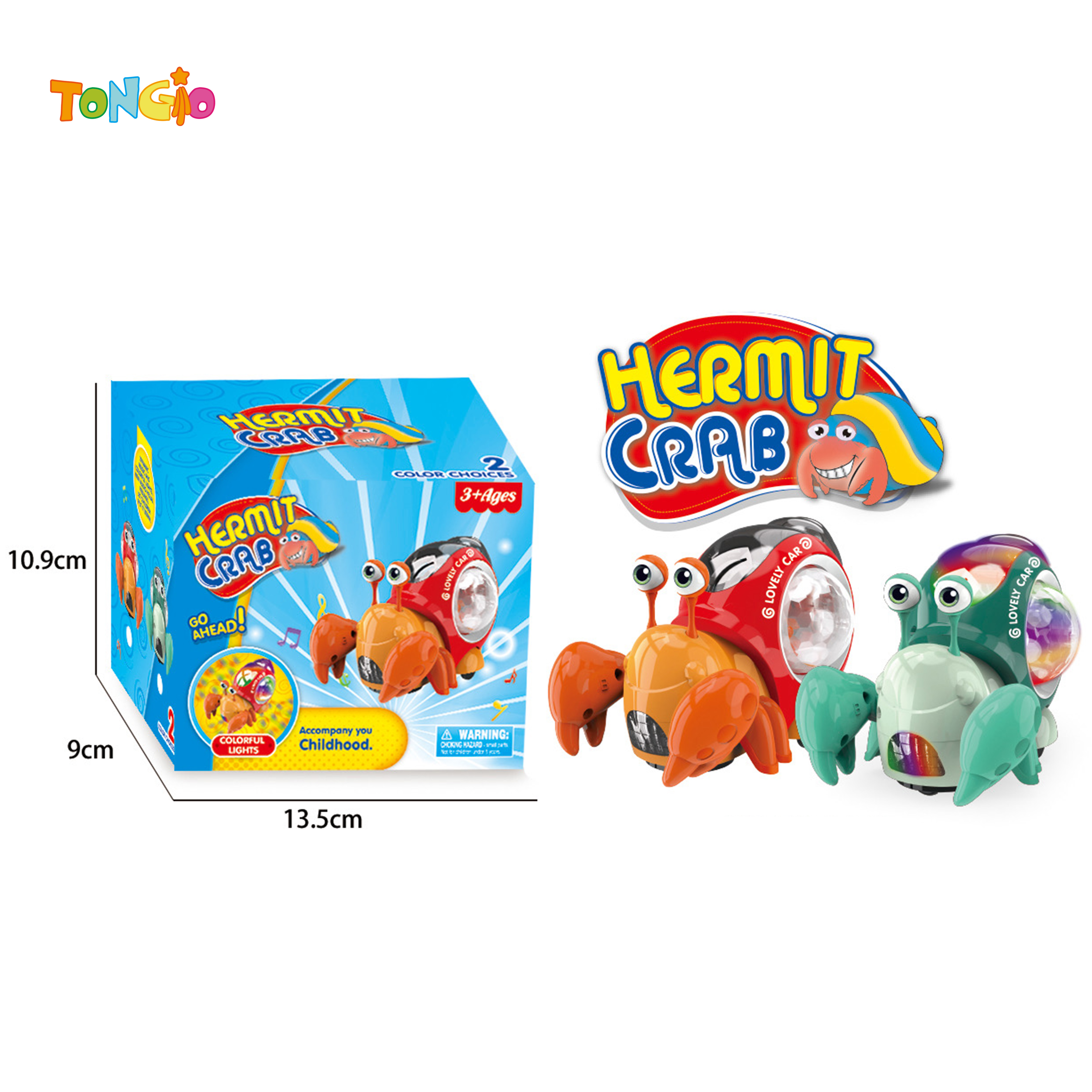 Electric universal colorful flashing hermit crab (light, music, projection) TT21294