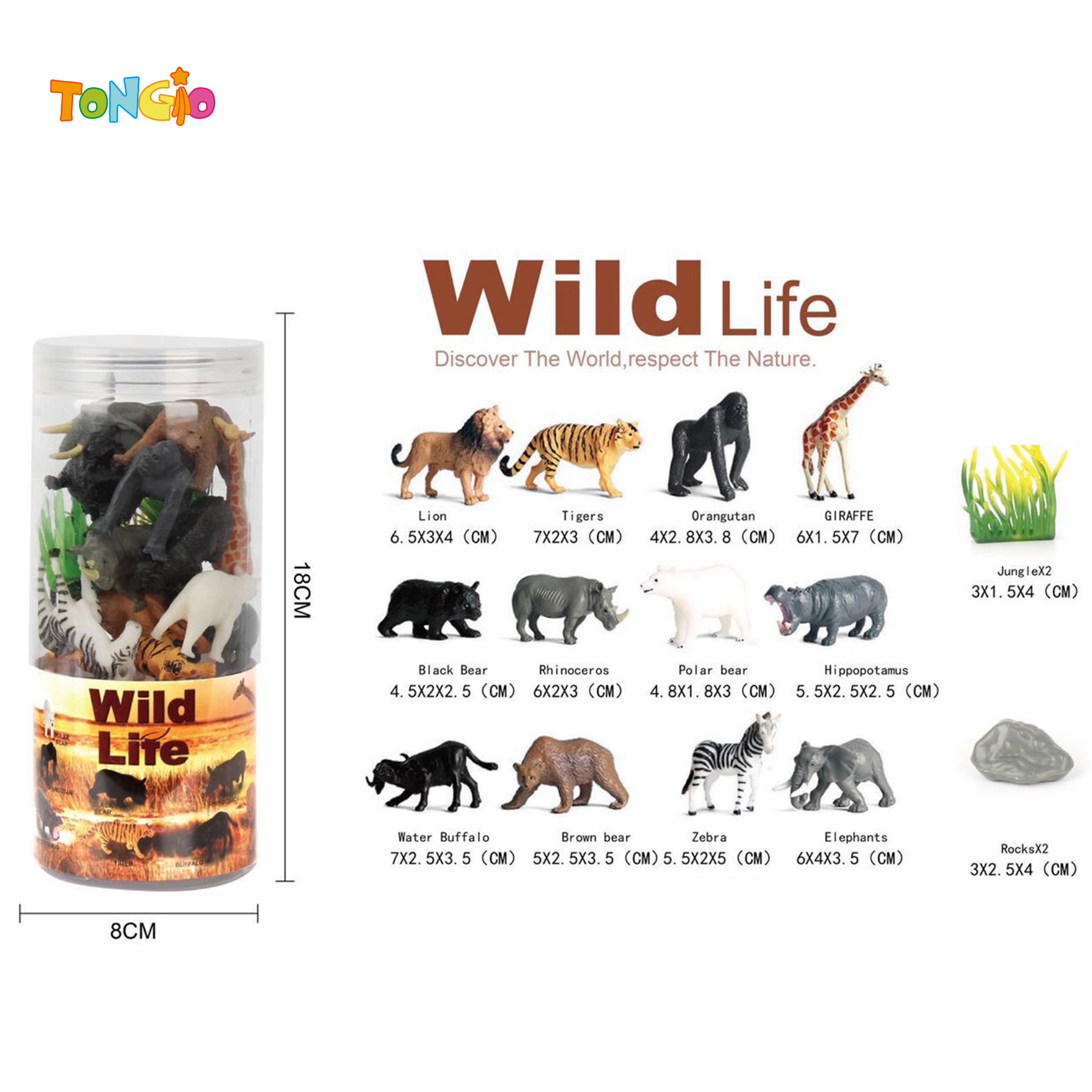Wildlife set (16PCS) TT21283