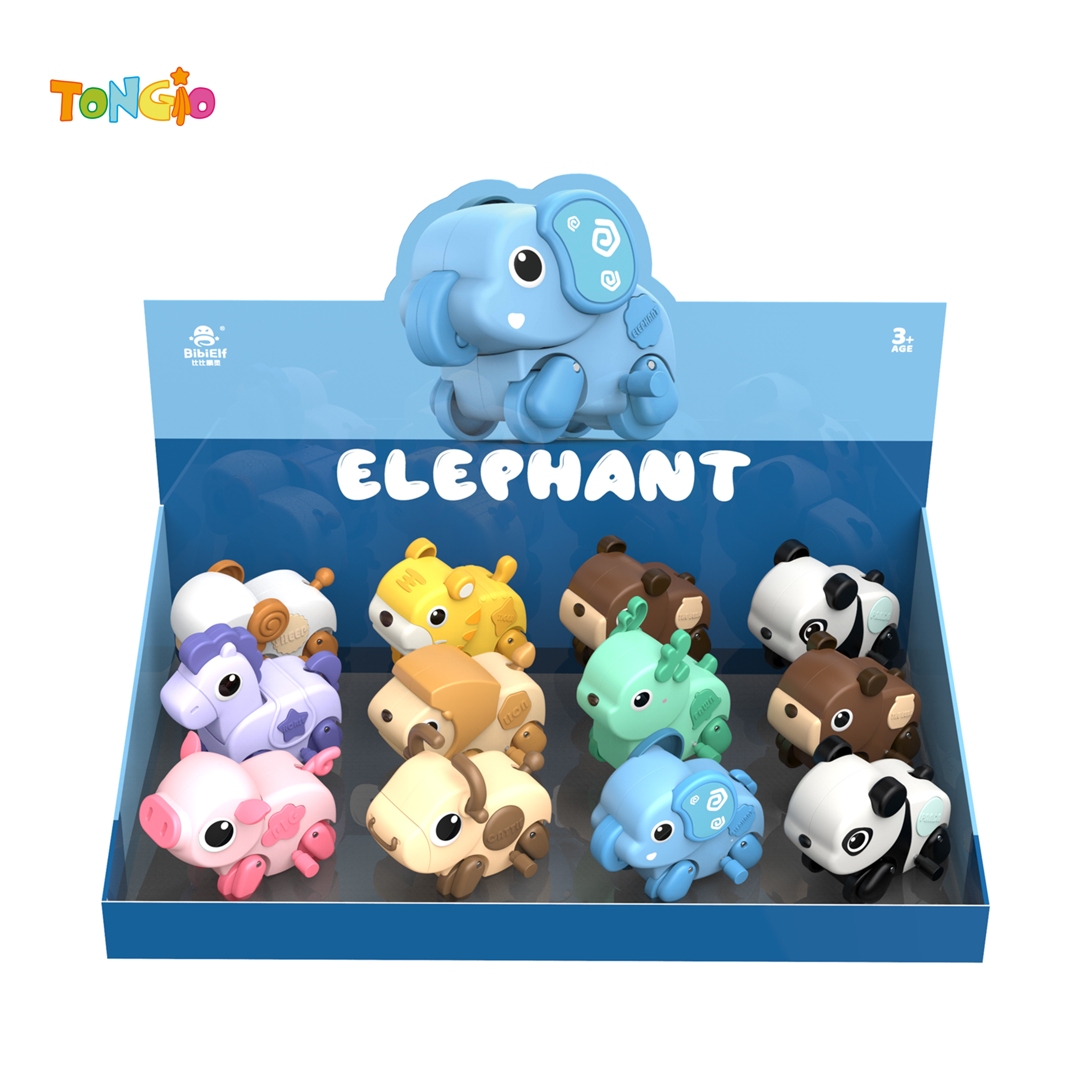 Wind-up cool running pet team 12pcs TT21278