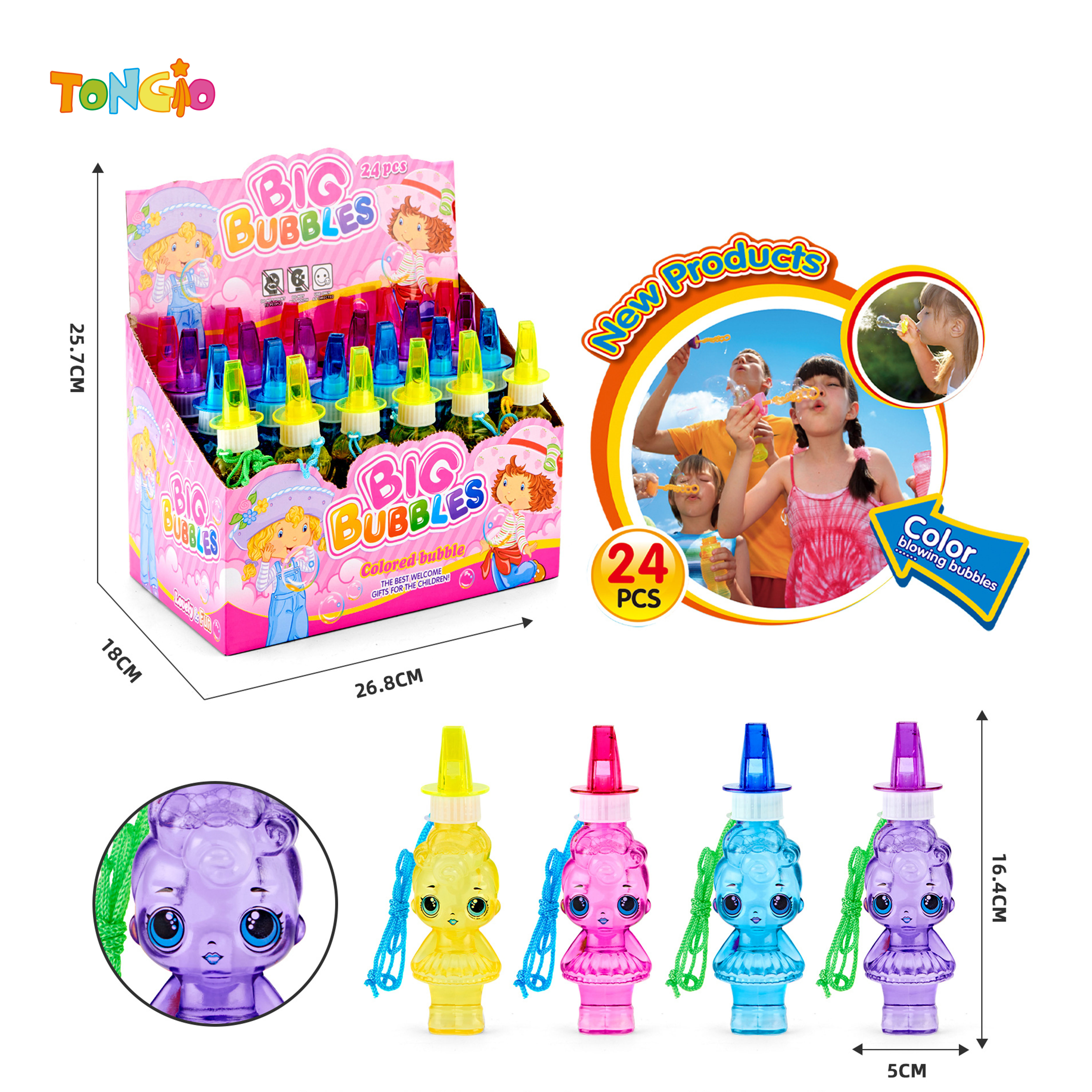 Whistling surprise doll blowing bubbles TT21313