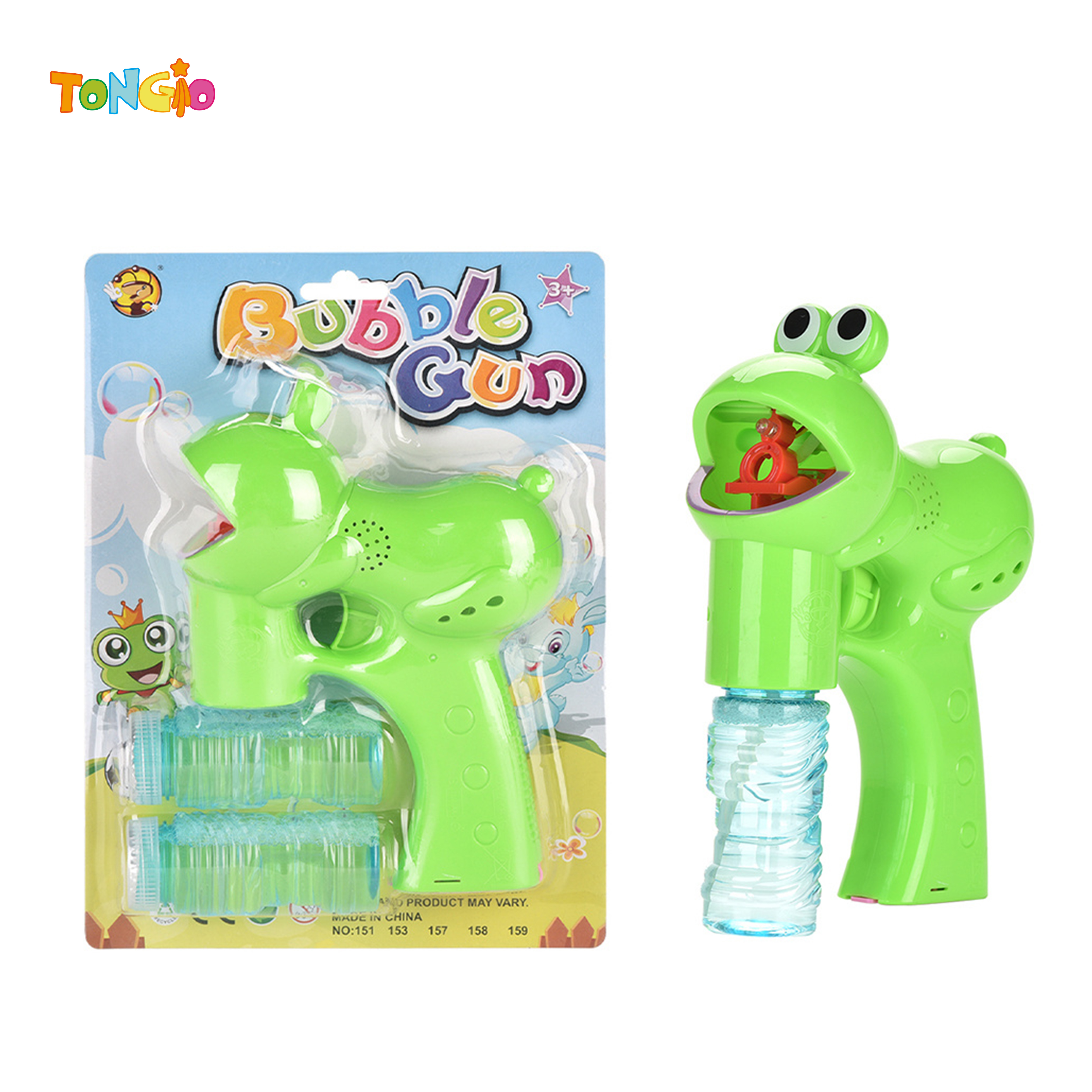 Solid Color New Frog bubble gun TT21319