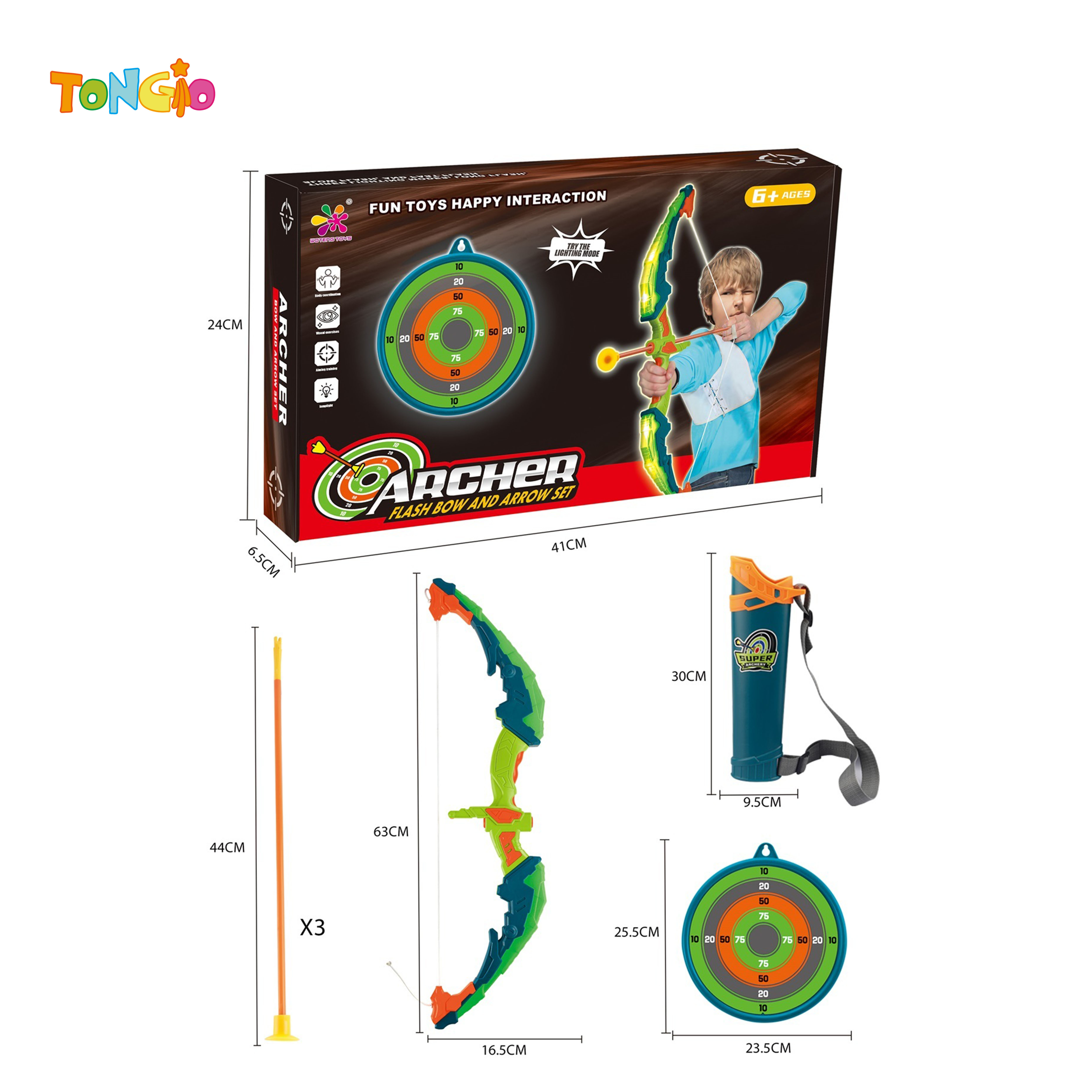 Weapon toy light BOW&ARROW Set TT21333