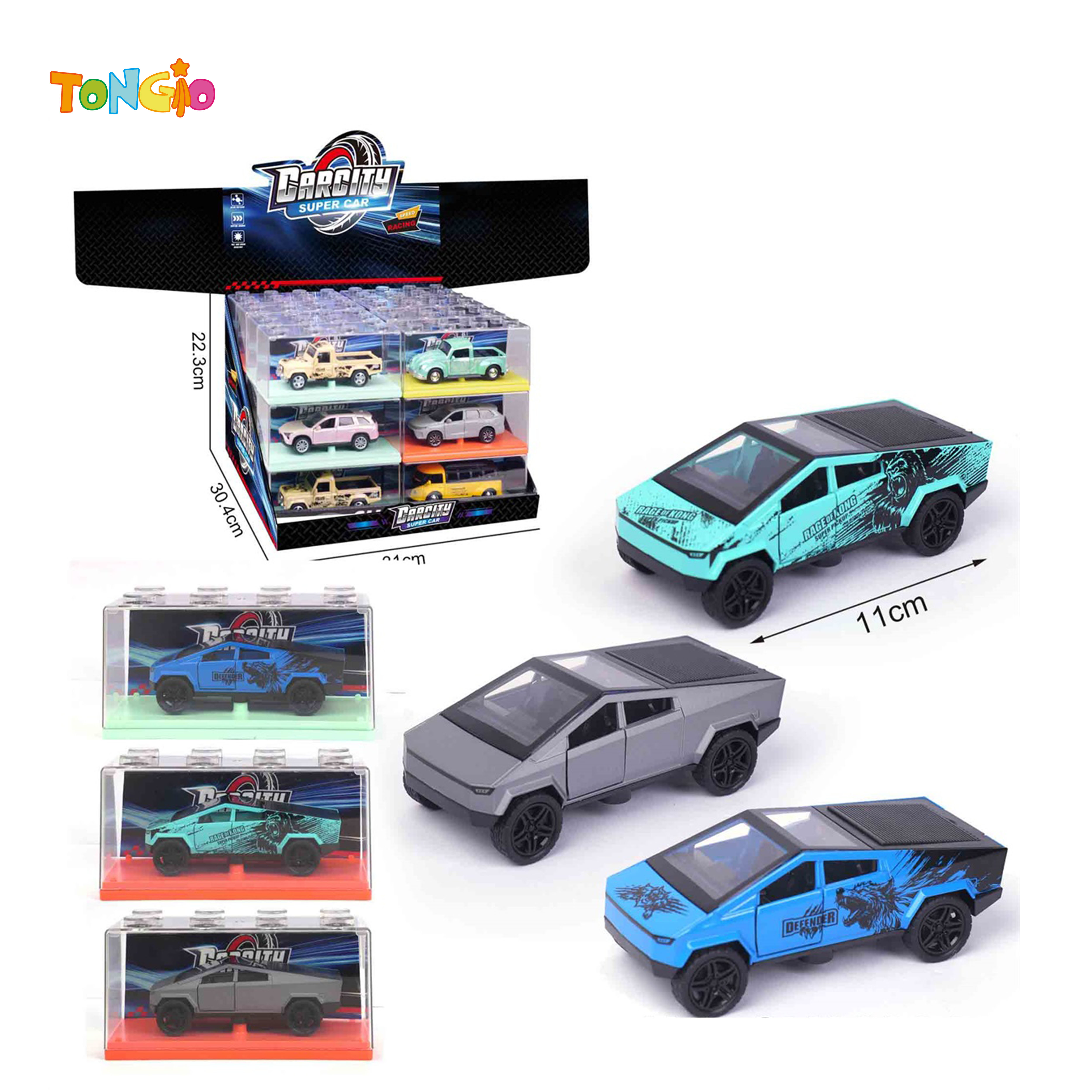 1:36 Pull-Back Alloy Tesla Car Model TT21359