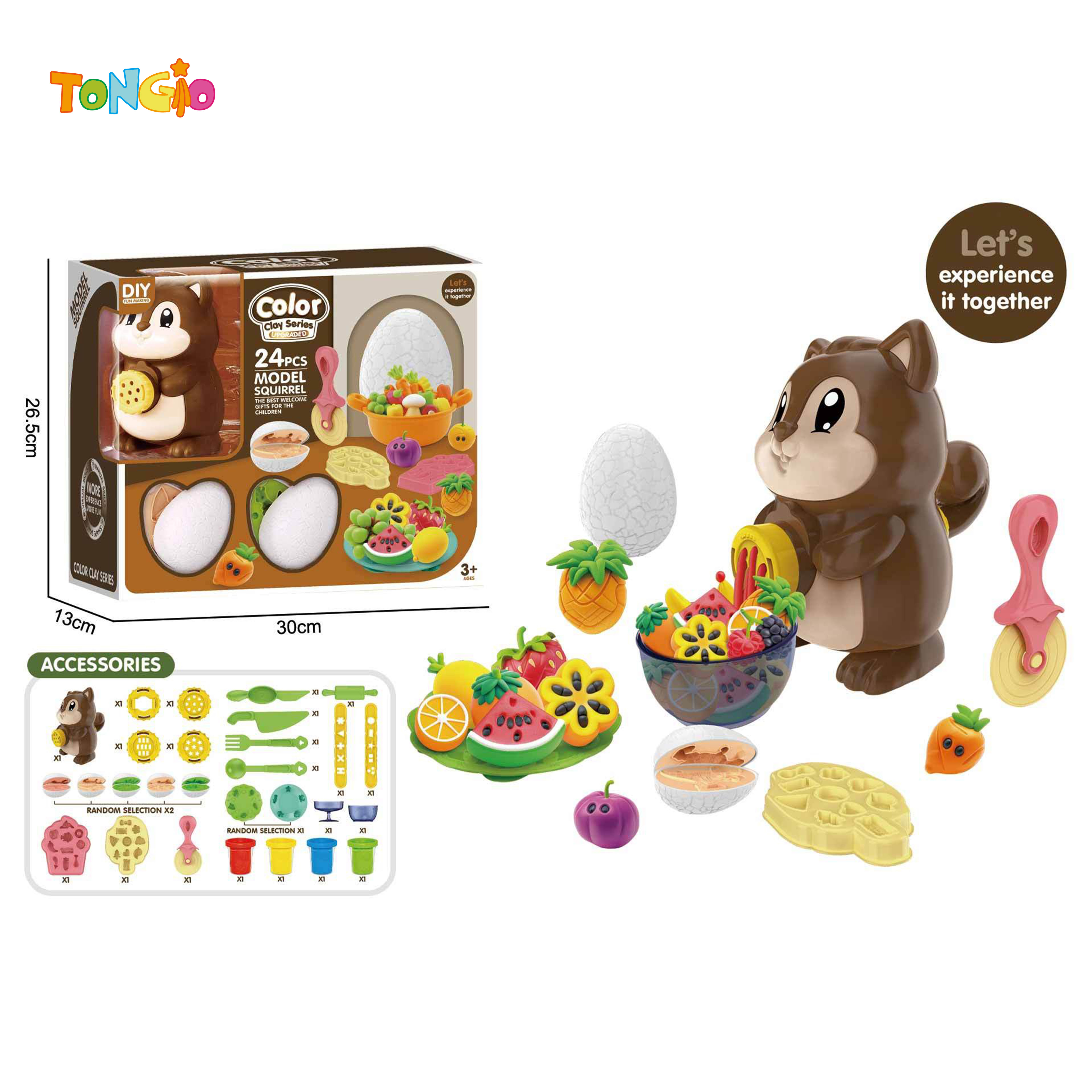 Squirrel Play-doh DIY TOYS Set TT21421