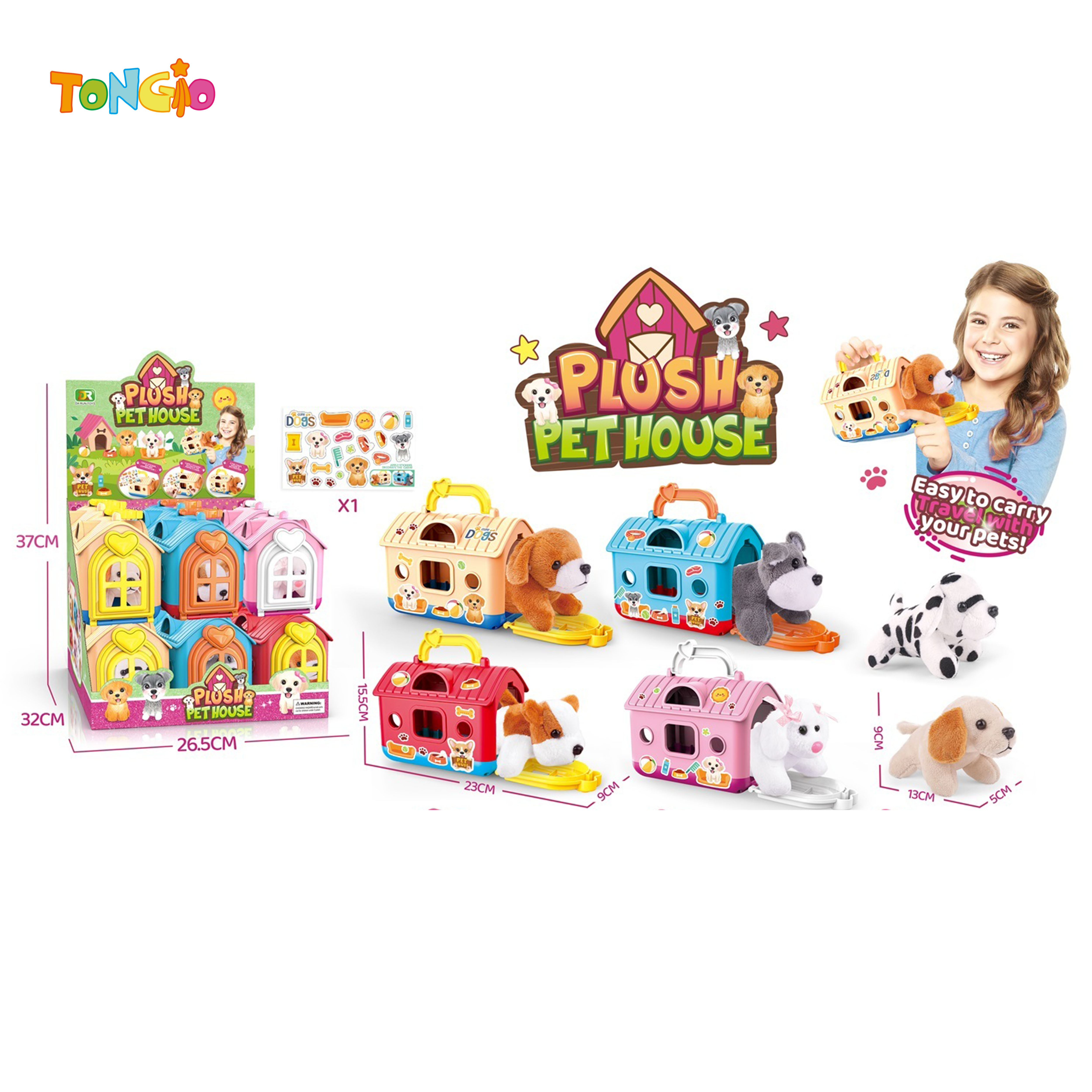 Plush dog pet house TT21386