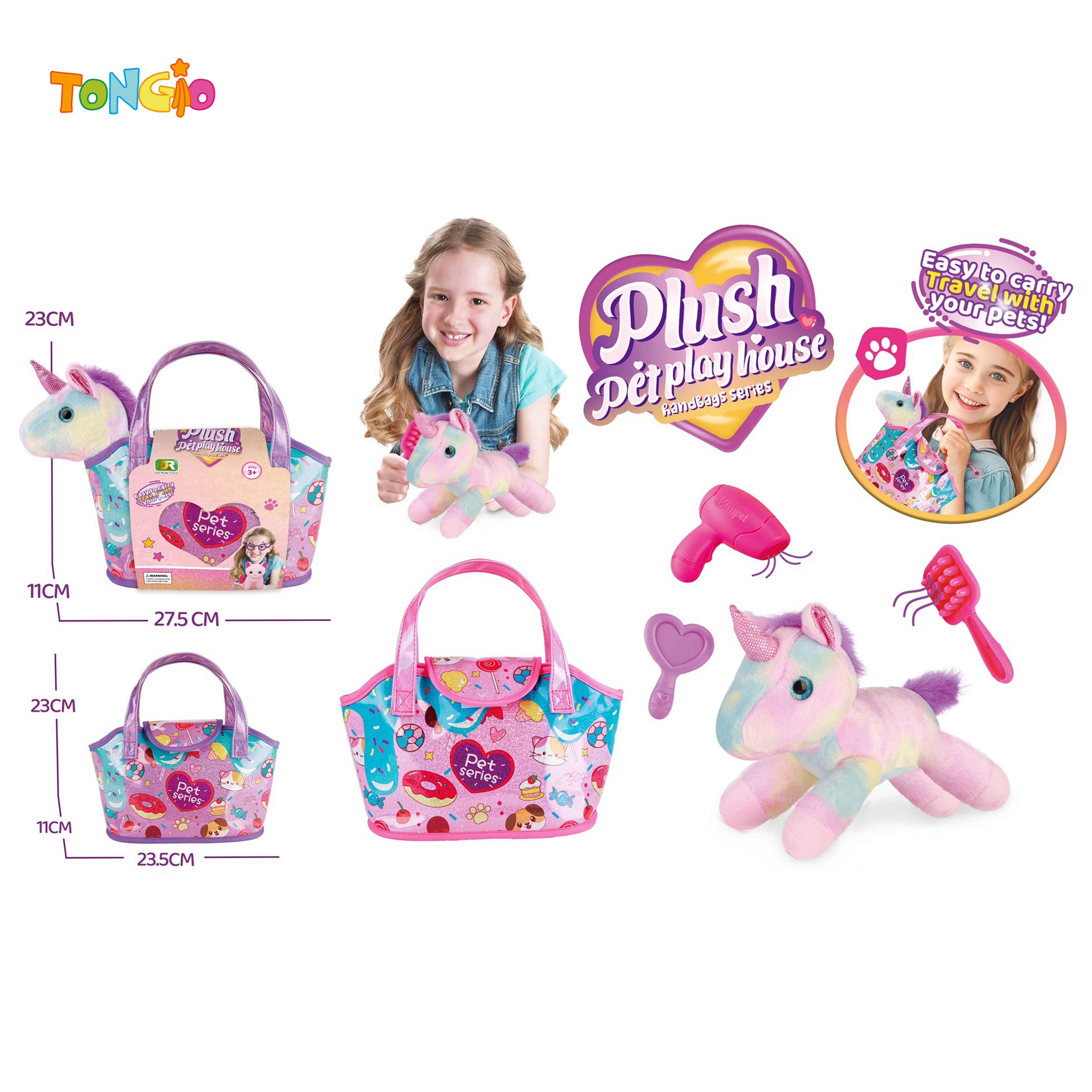 Plush Unicorn Beauty Handbag TT21388