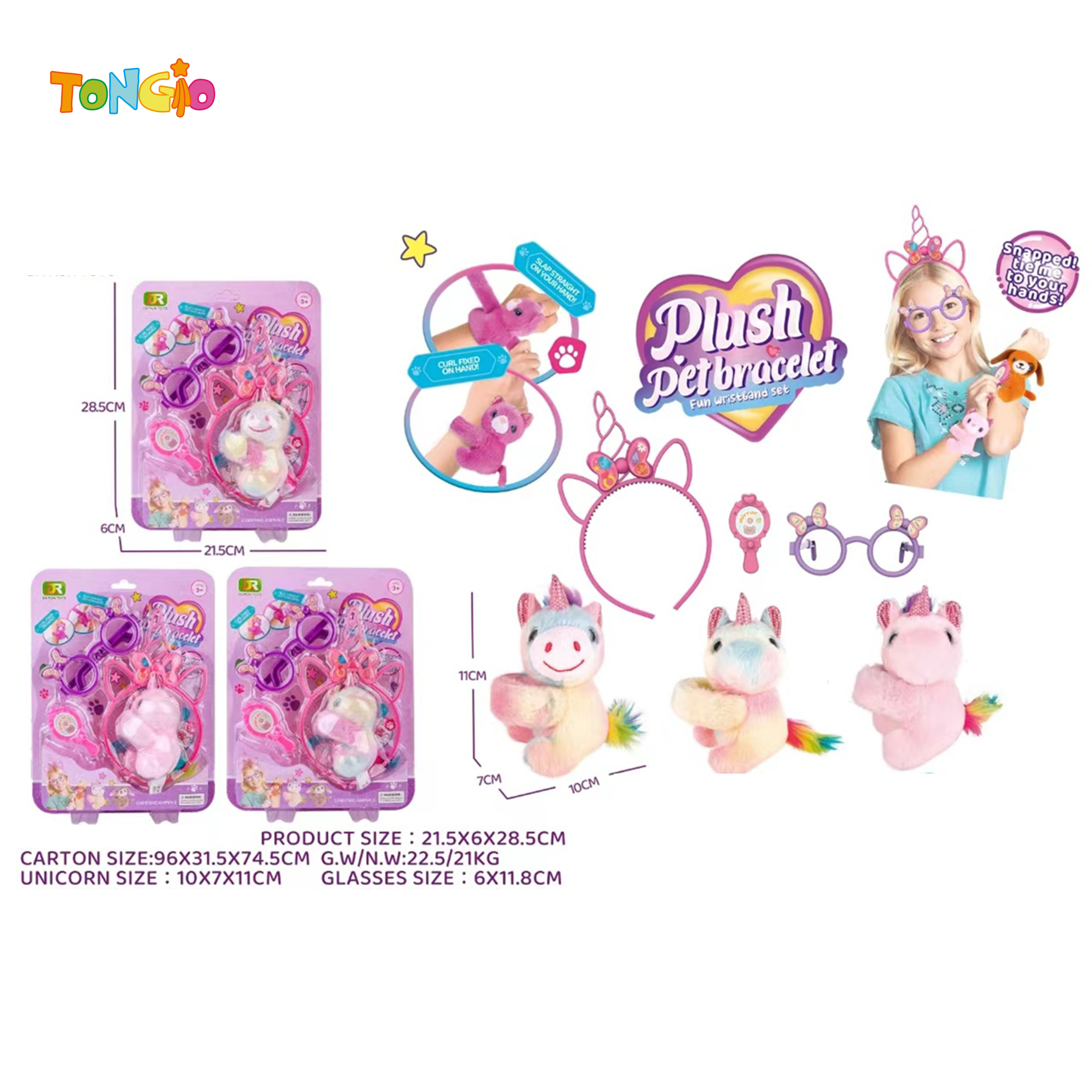 Plush Unicorn Snap Bracelet TT21399