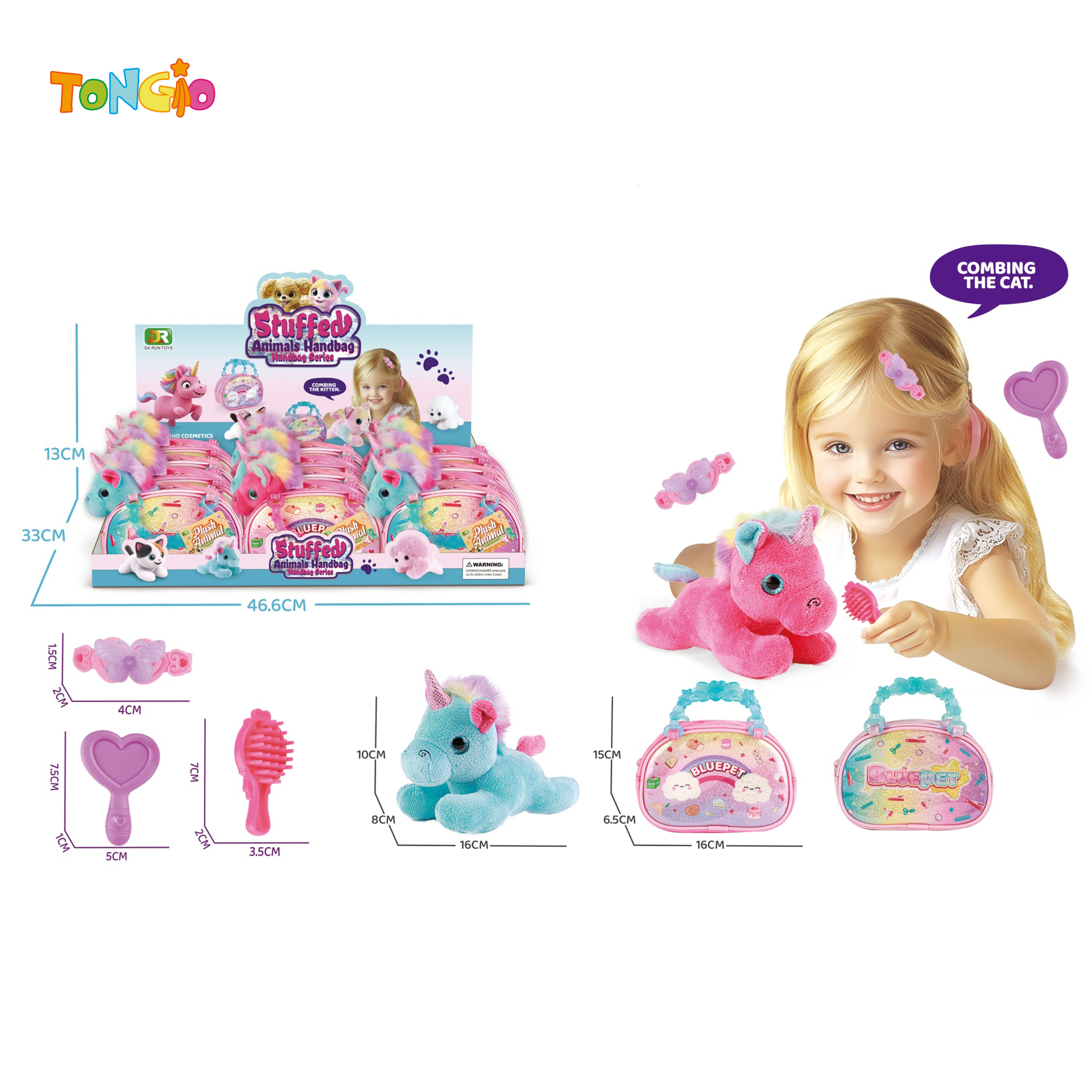Plush unicorn beauty handbag TT21401