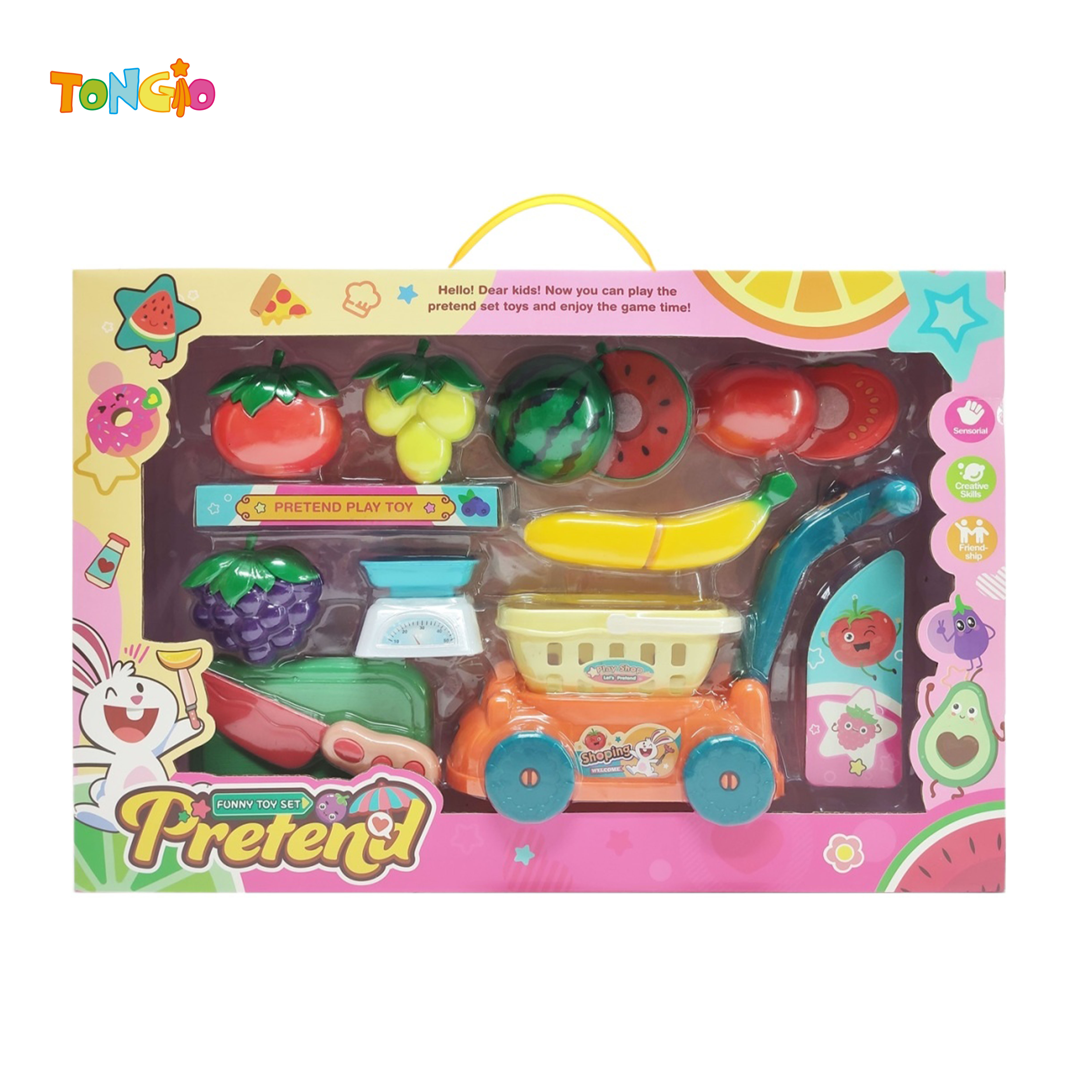 Cartoon puzzle enlightenment house cut fruit TT21434