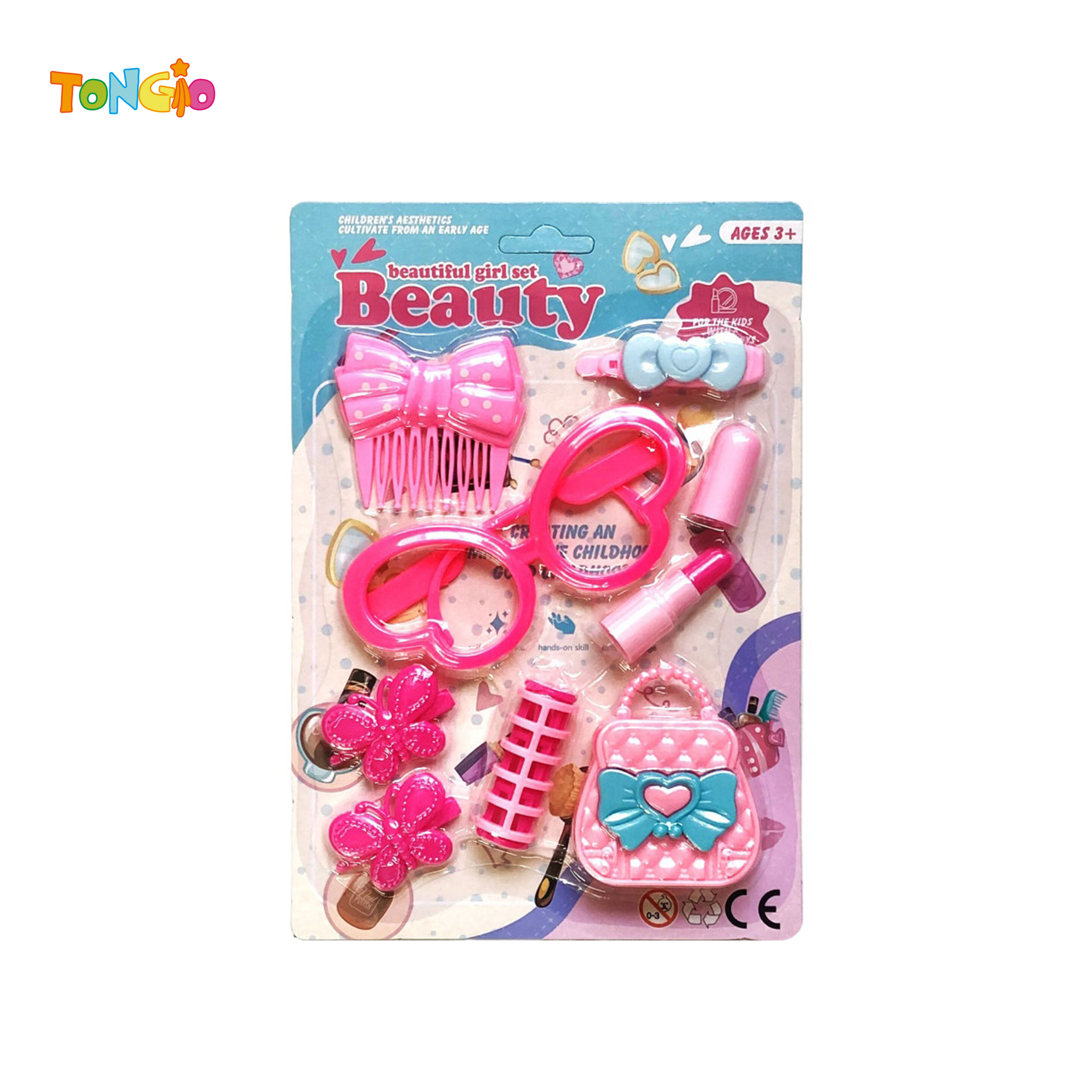Cartoon Educational Simulation Girl Accessory Makeup Set Pretend Play Toy TT21444