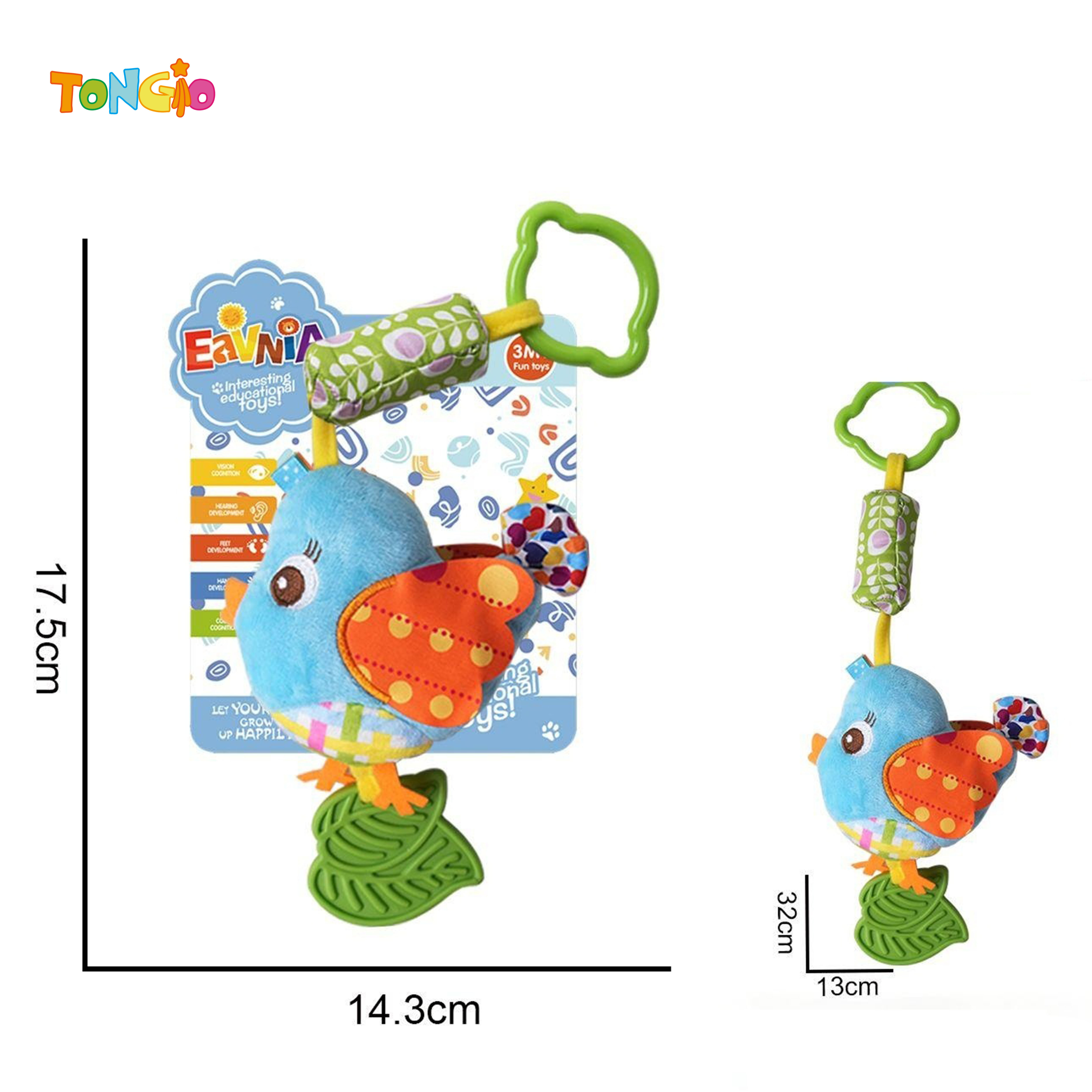 Plush Wind Chime Bird Pendant Kids Comfort Toy TT21460