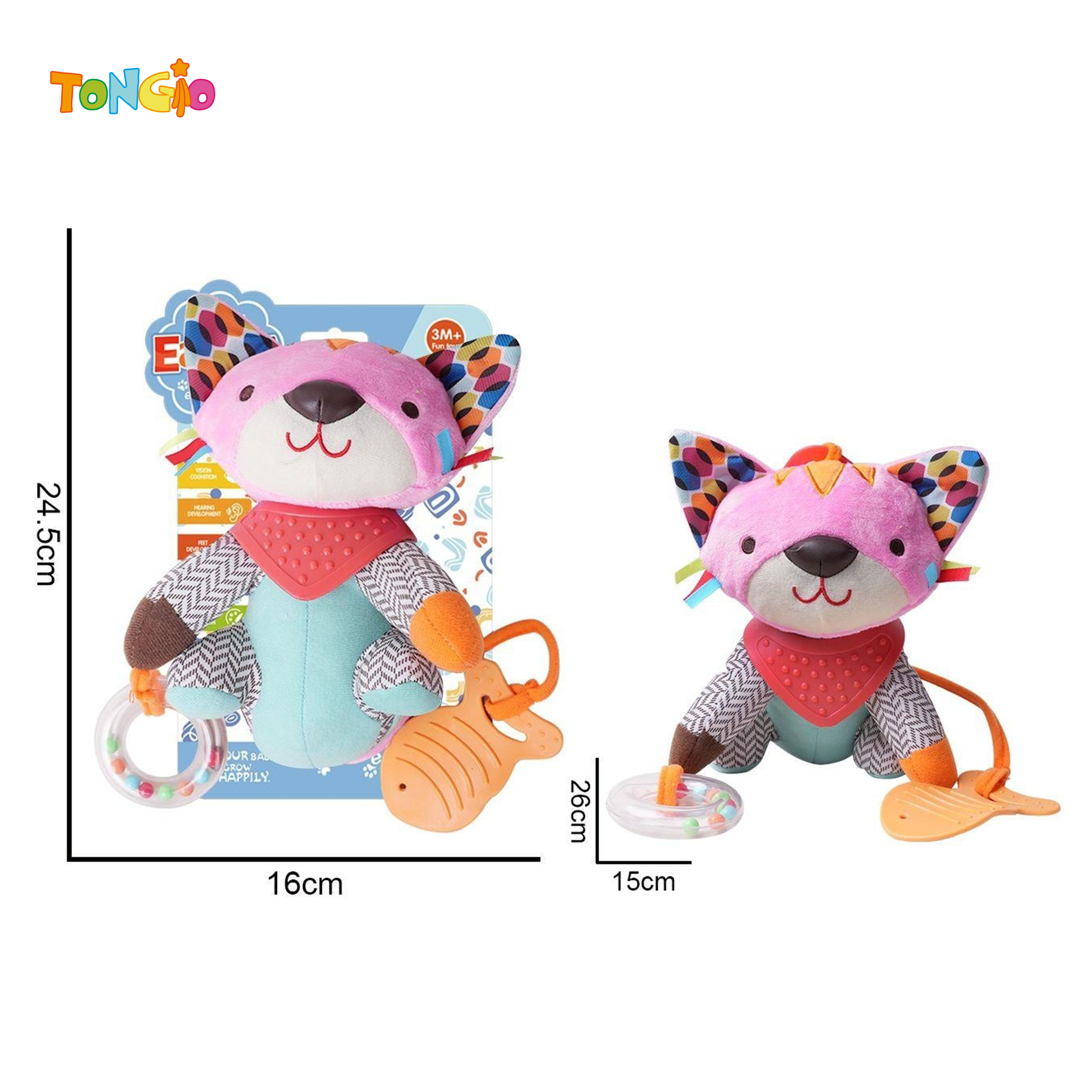 Plush Red Fox Large Pendant Child Comfort Toy TT21464