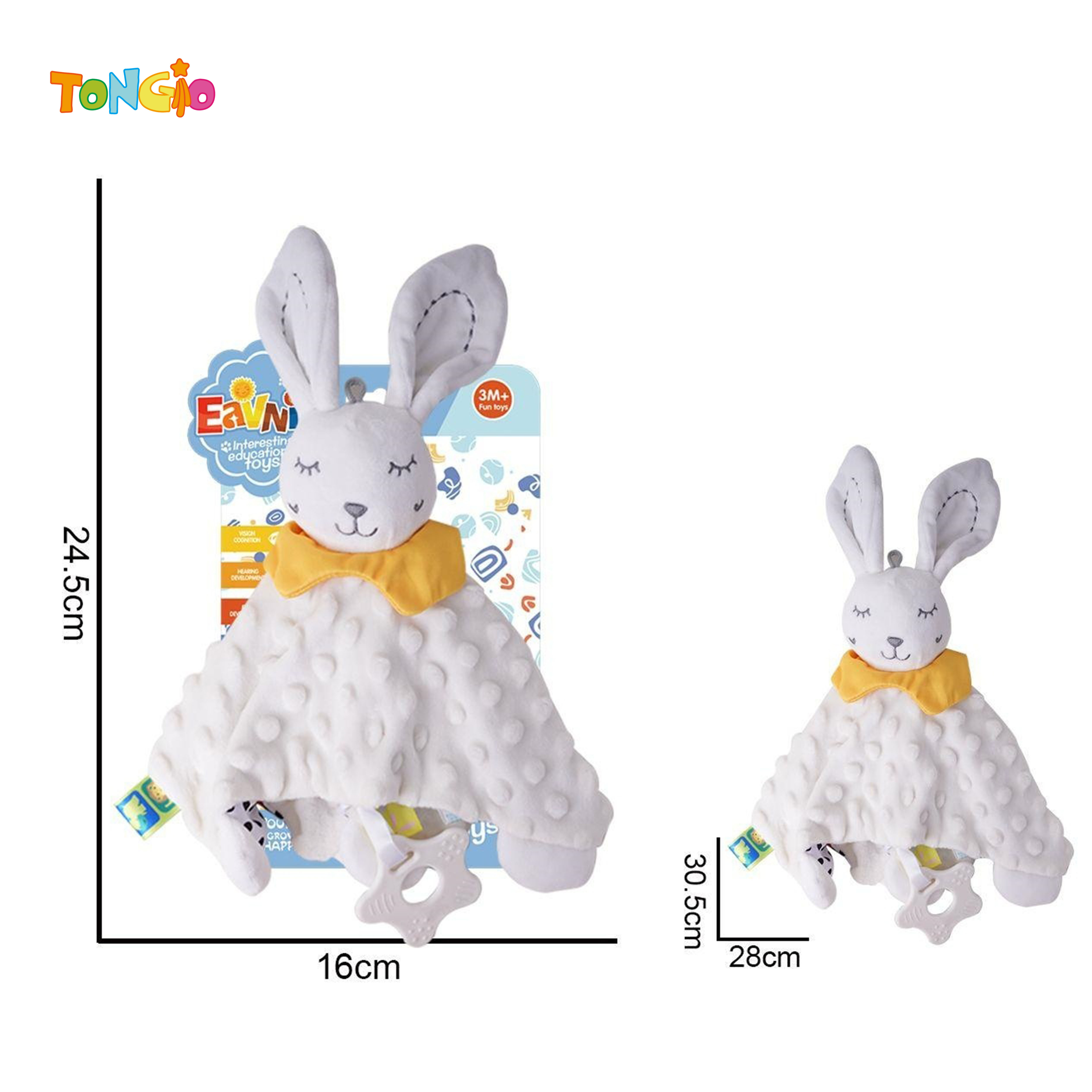 Plush Mi Bunny Comfort Blanket Children's Soothing Toy TT21465