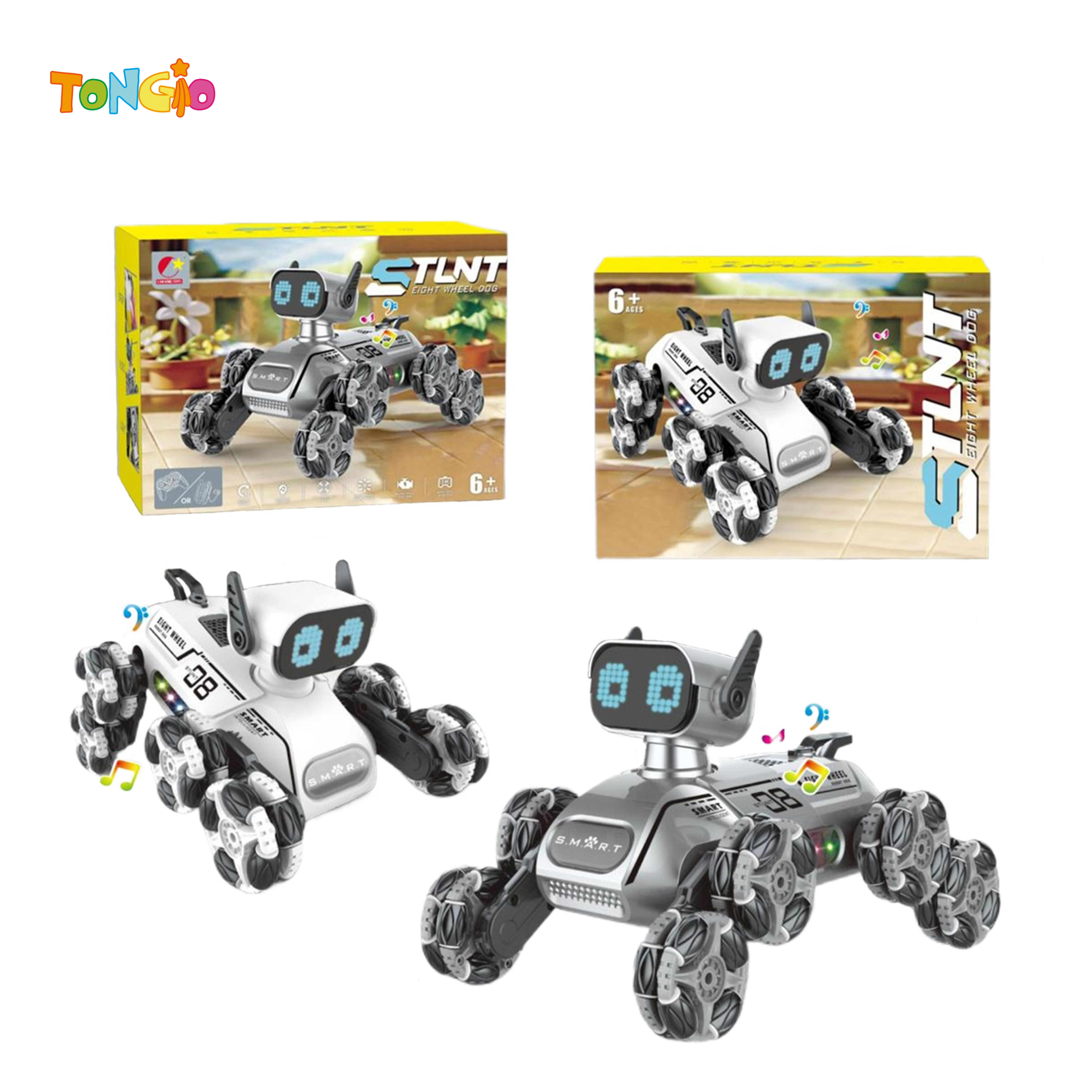RC Eight-wheel Stunt Robot Dog TT21403