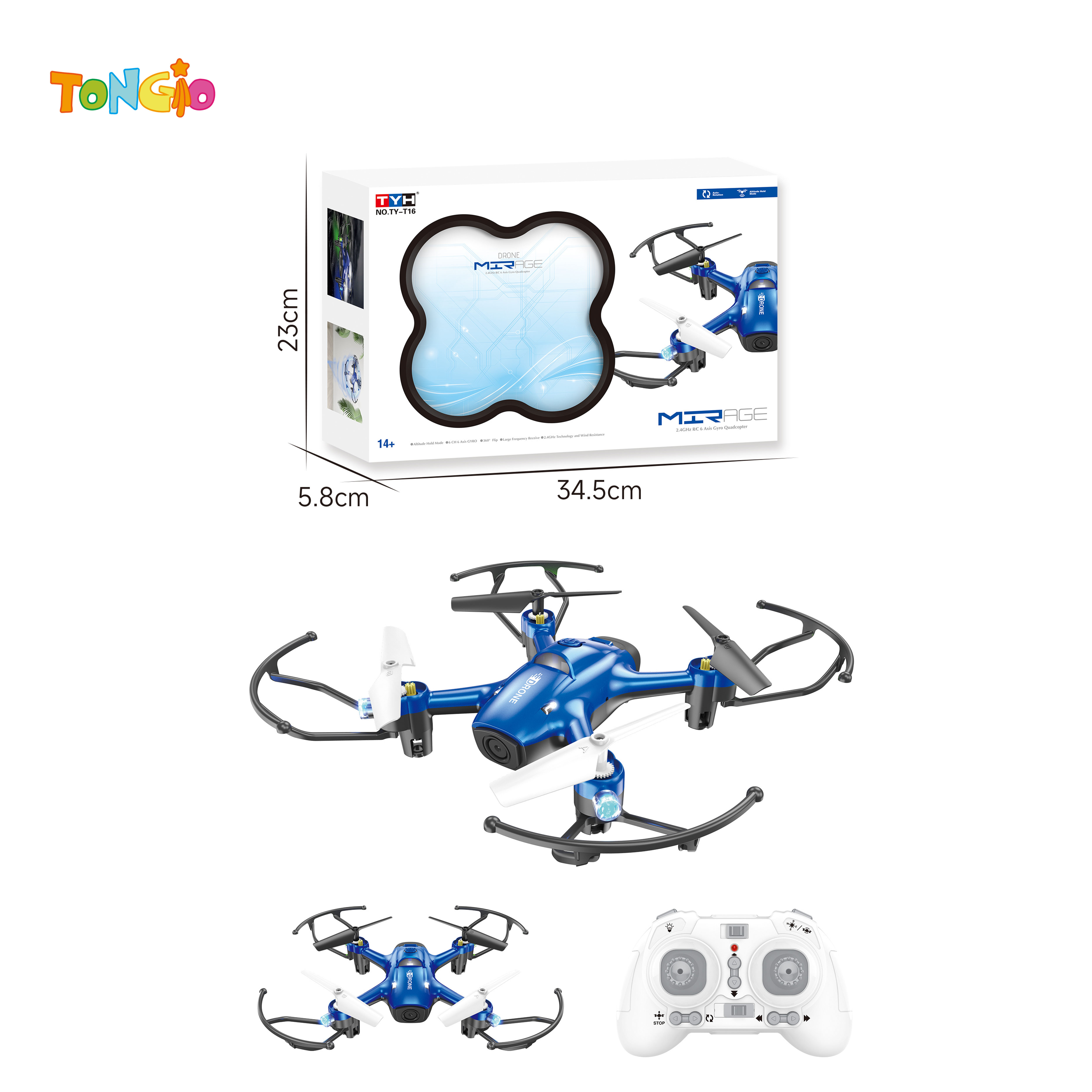 2.4G four-axis light aircraft with Altitude Hold TT21429