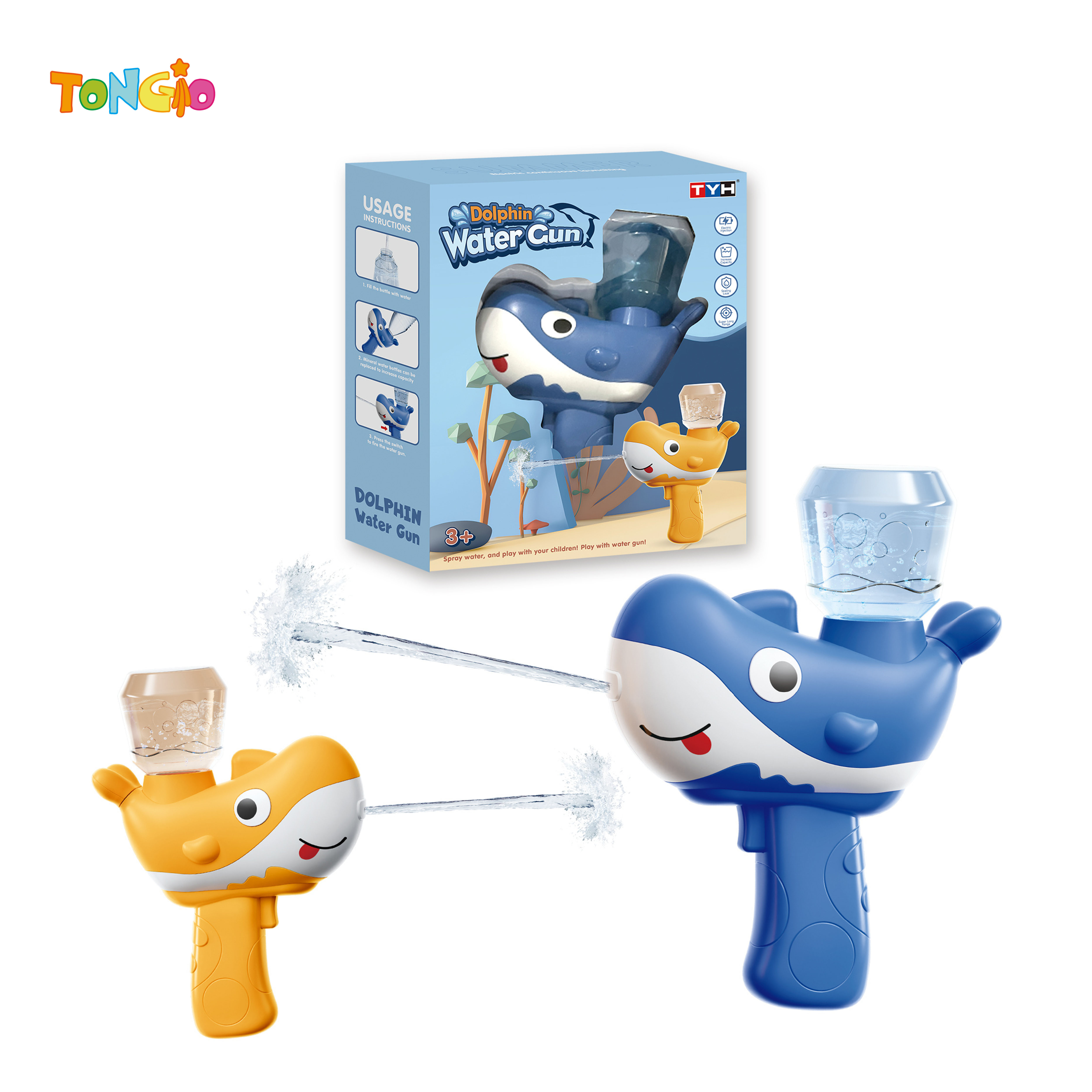 Meng Fun Dolphin B /O WATER GUN (Rechargeable) TT21428