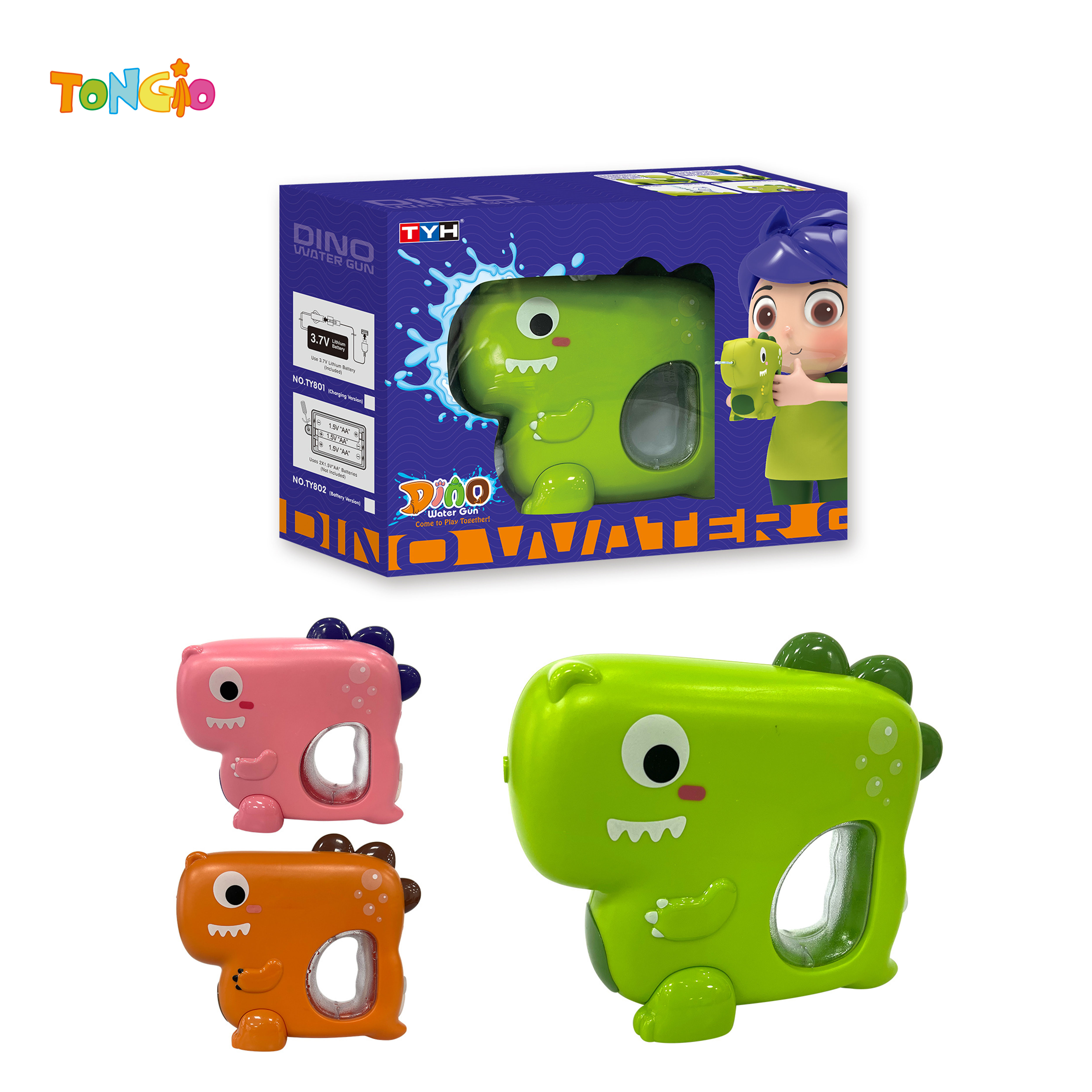 Meng Fun Dinosaur B /O WATER GUN (Battery) TT21430