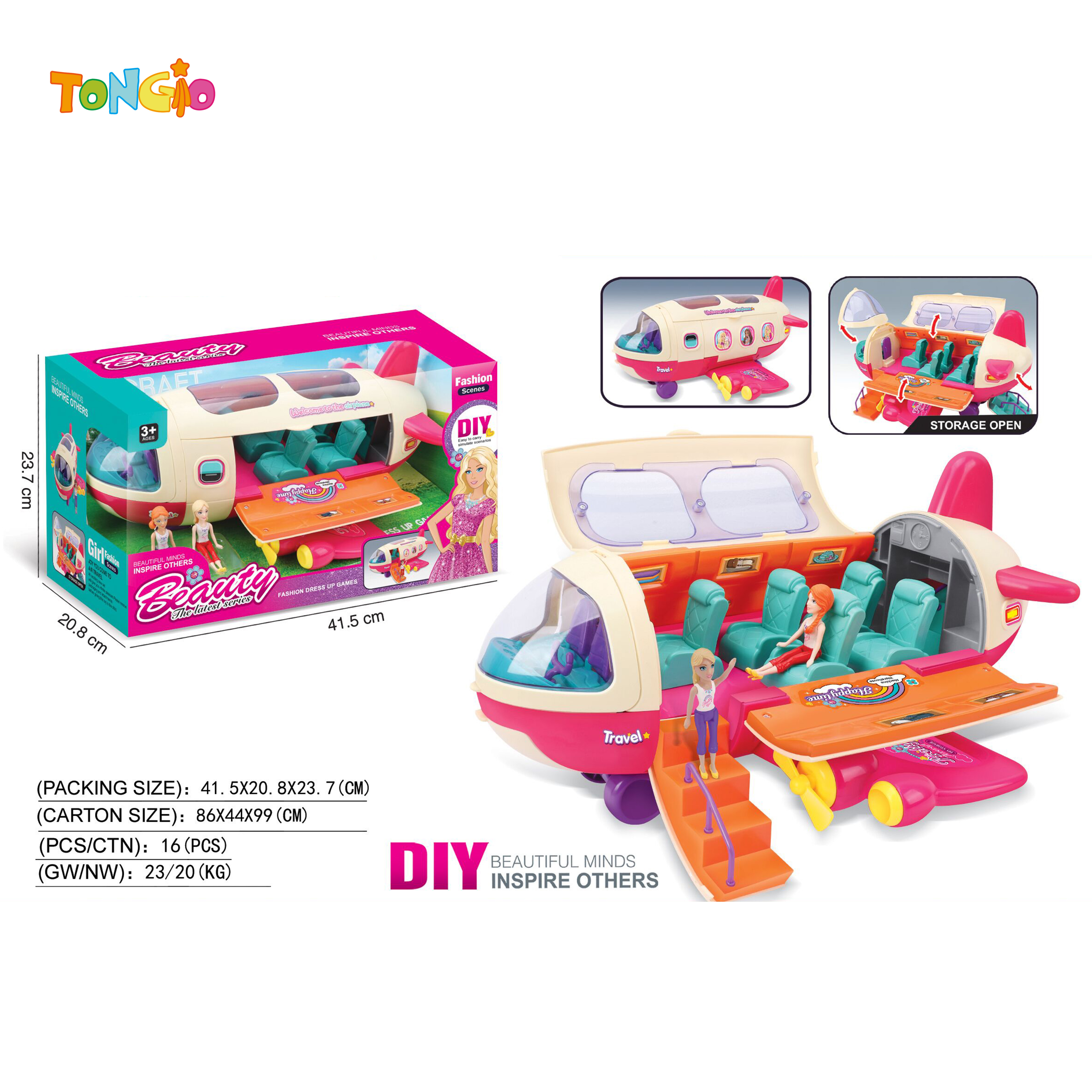 Beautiful Girl Upgraded Airliner Playset TT21624