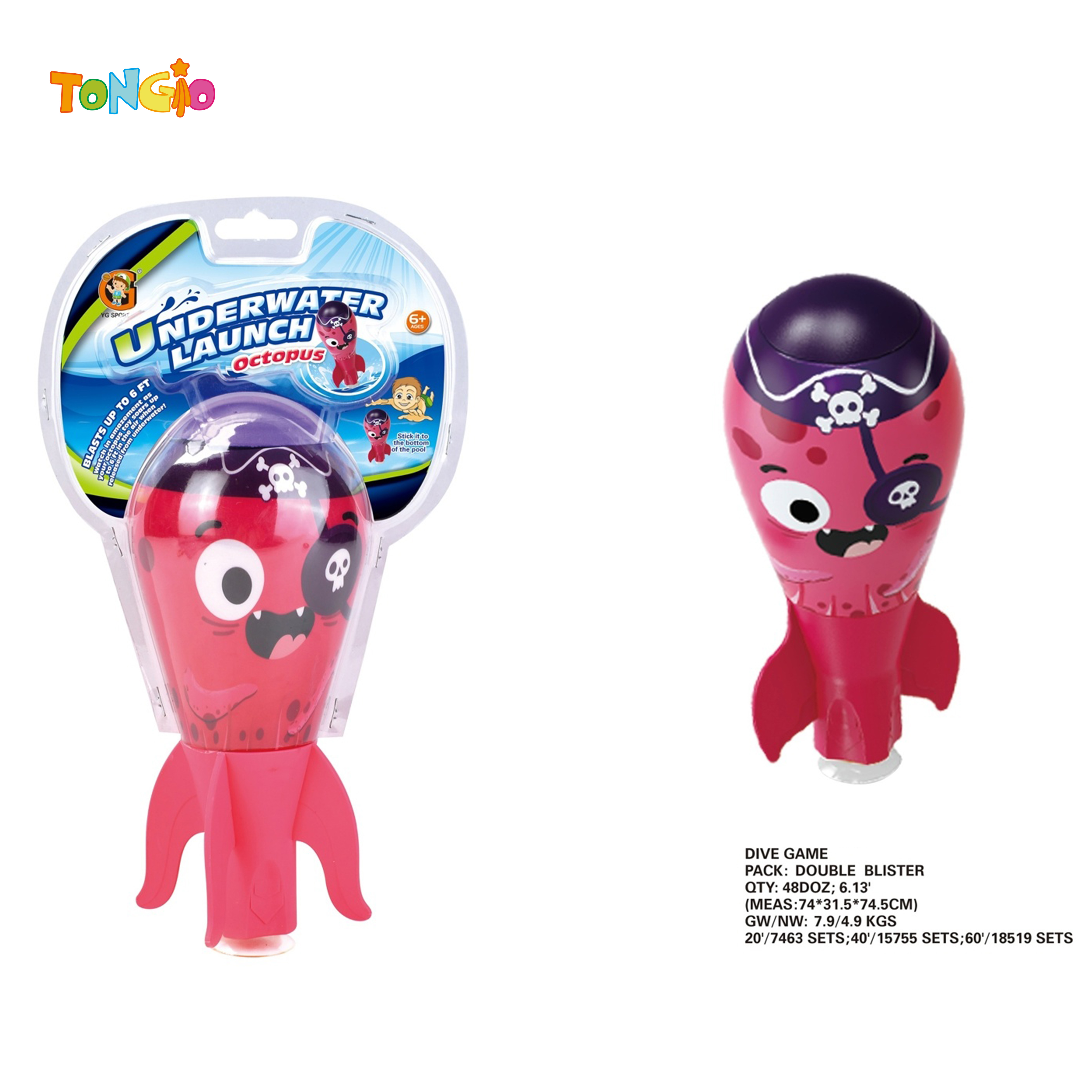 Pirate octopus light fishing thunder TT21677